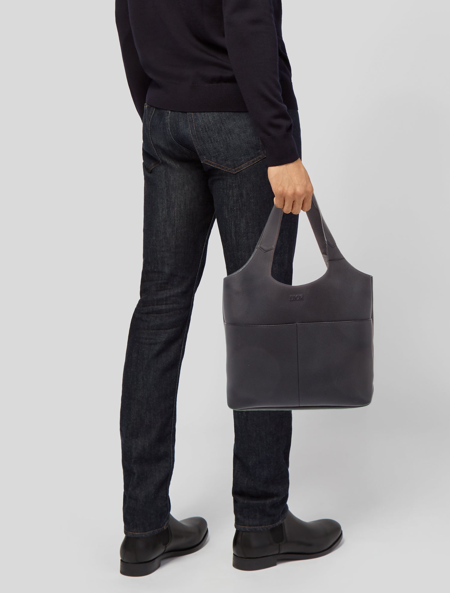 DIOR MEN Leather Hobo 2025