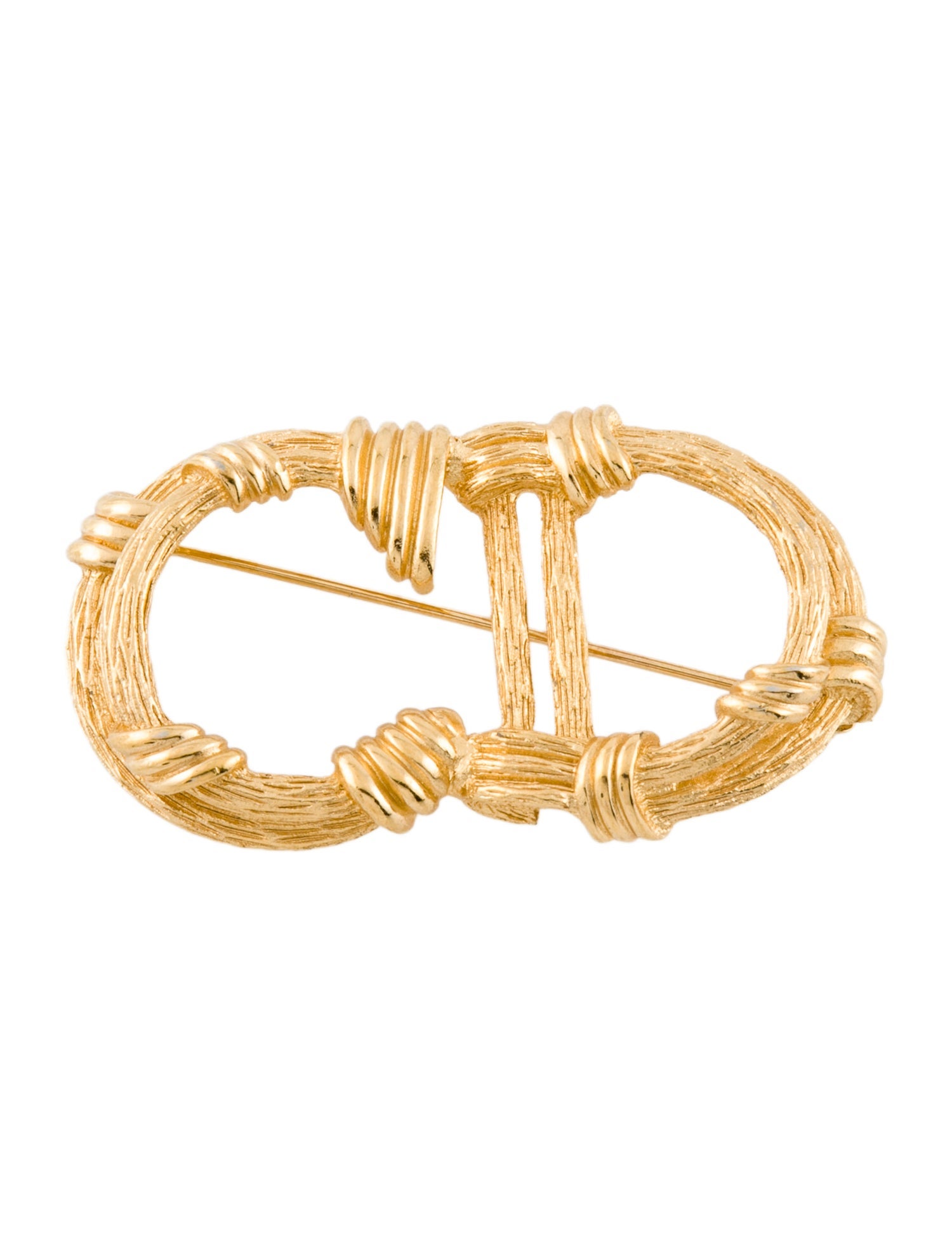 Christian Dior Vintage CD Brooch