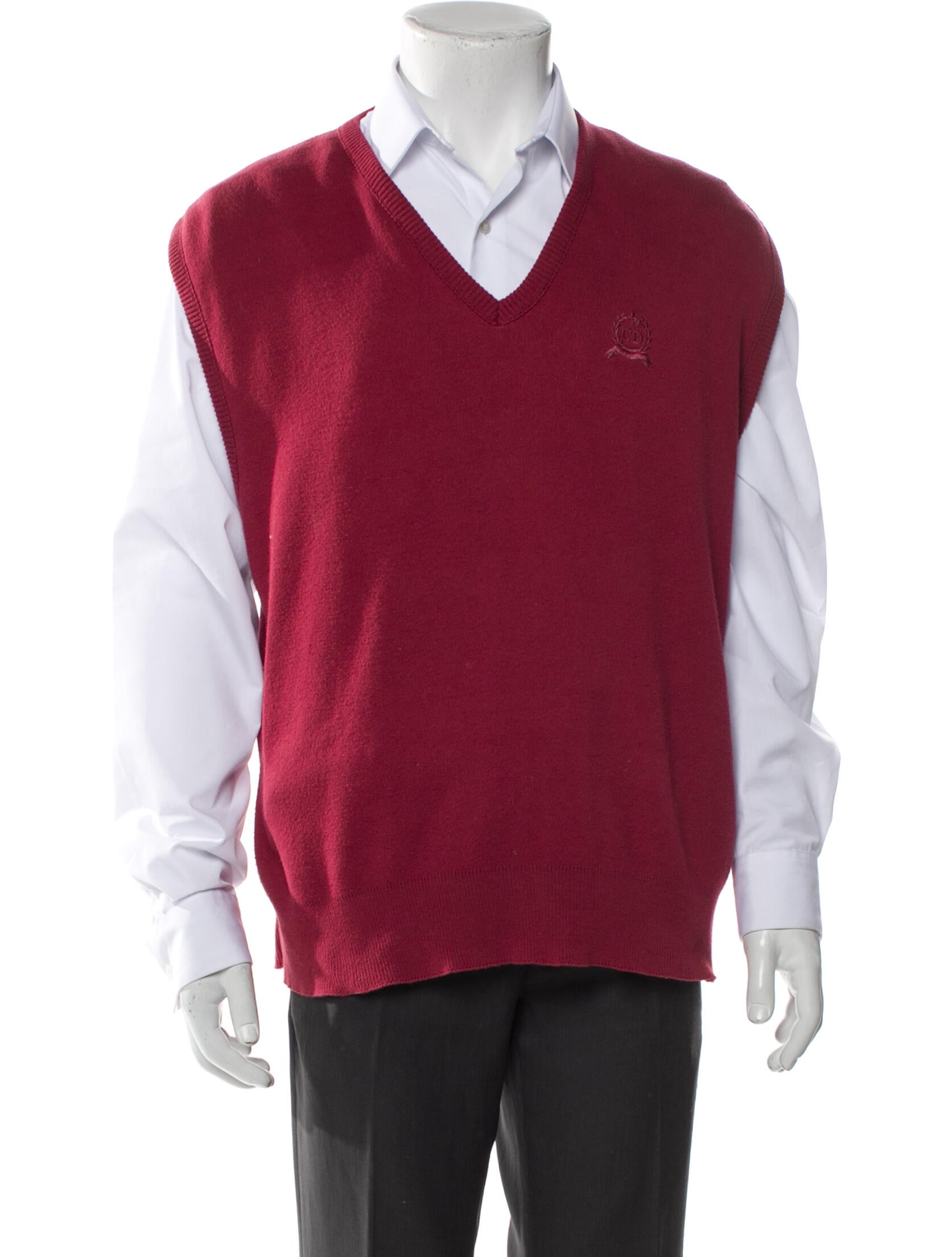 Christian Dior Vintage V-Neck Sweater Vest