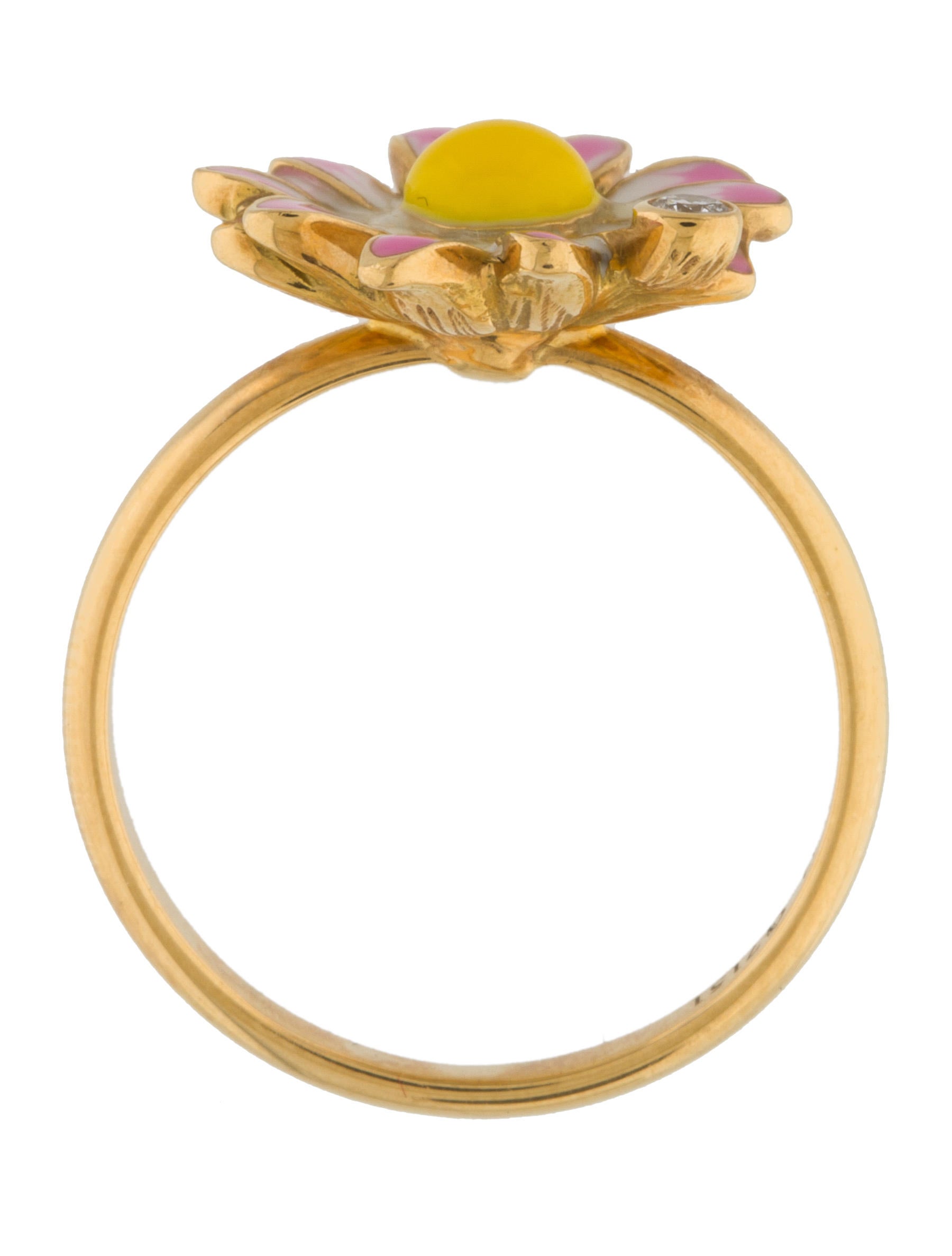 Christian Dior 18K Diamond Daisy Ring - Cocktail Ring, Rings