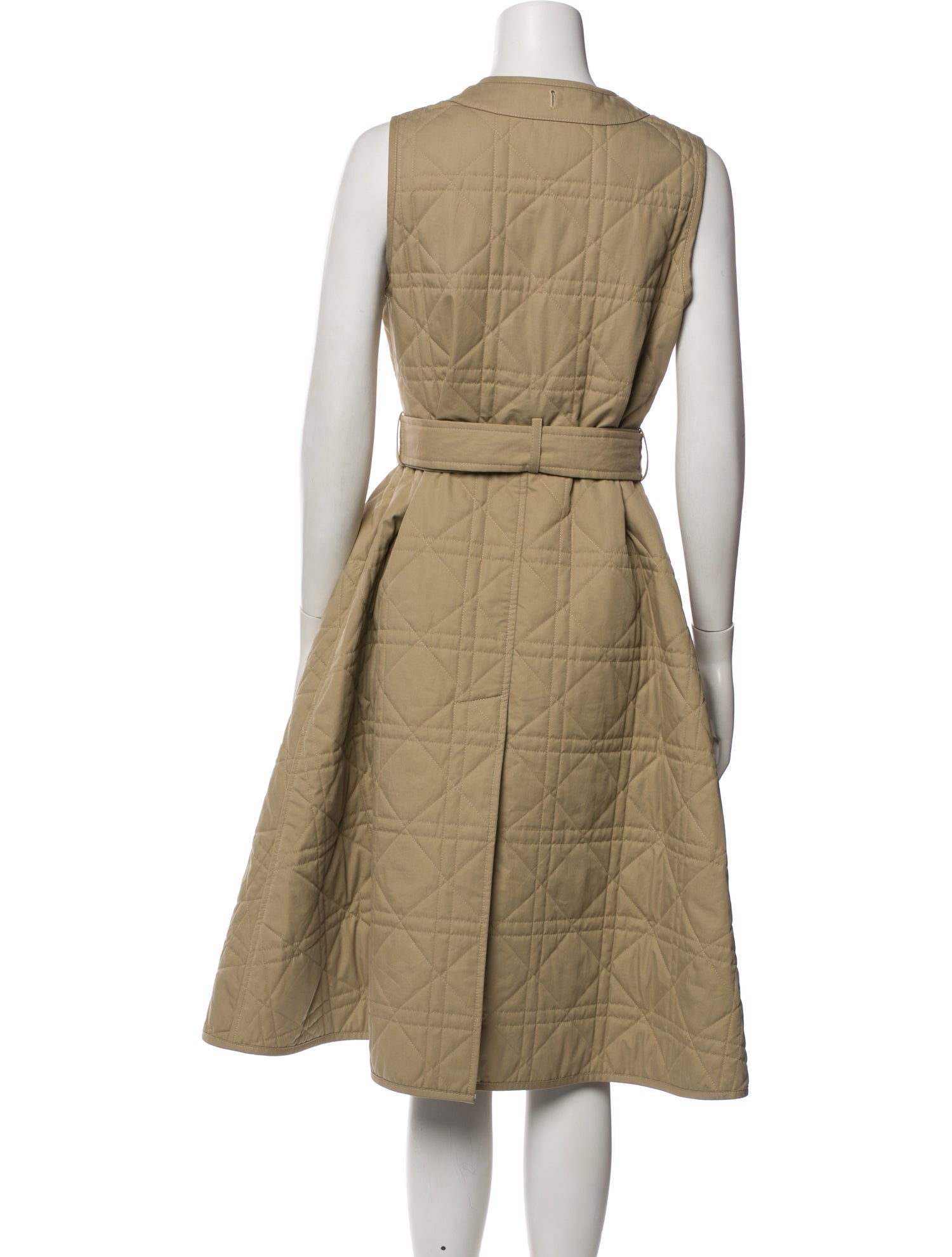 Christian Dior Crew Neck Midi Length Dress