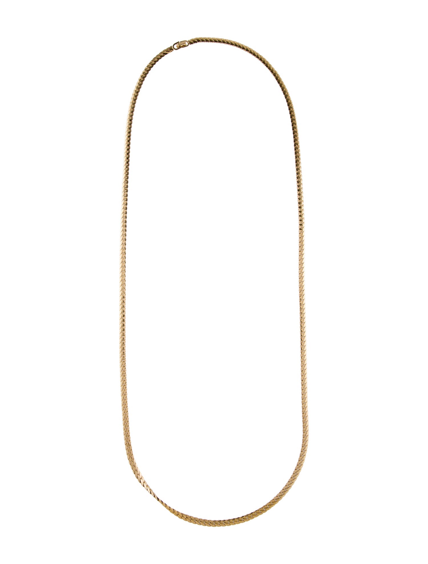 Christian Dior Vintage Curb Chain Necklace