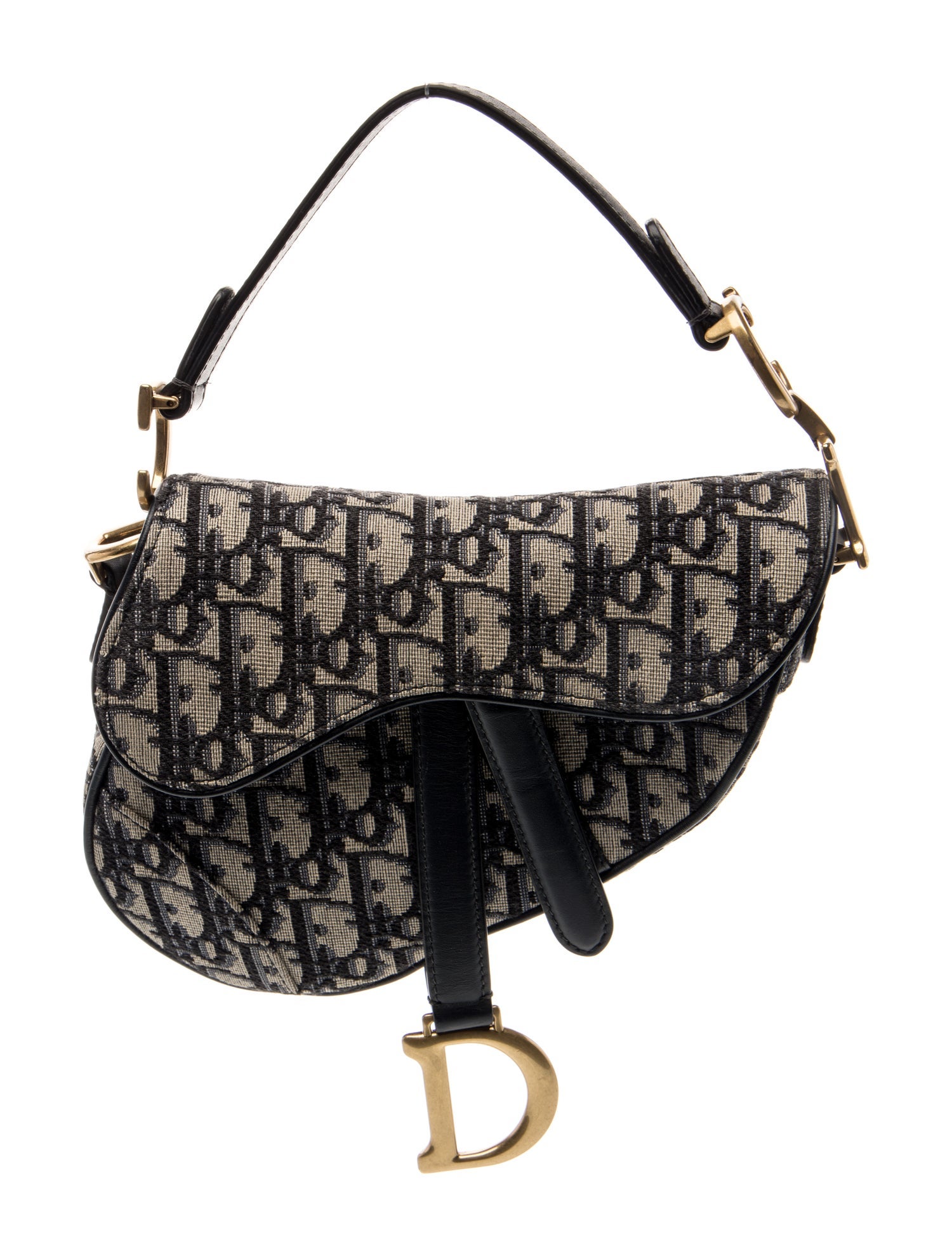 Christian Dior Oblique Jacquard Oblique Saddle Mini
