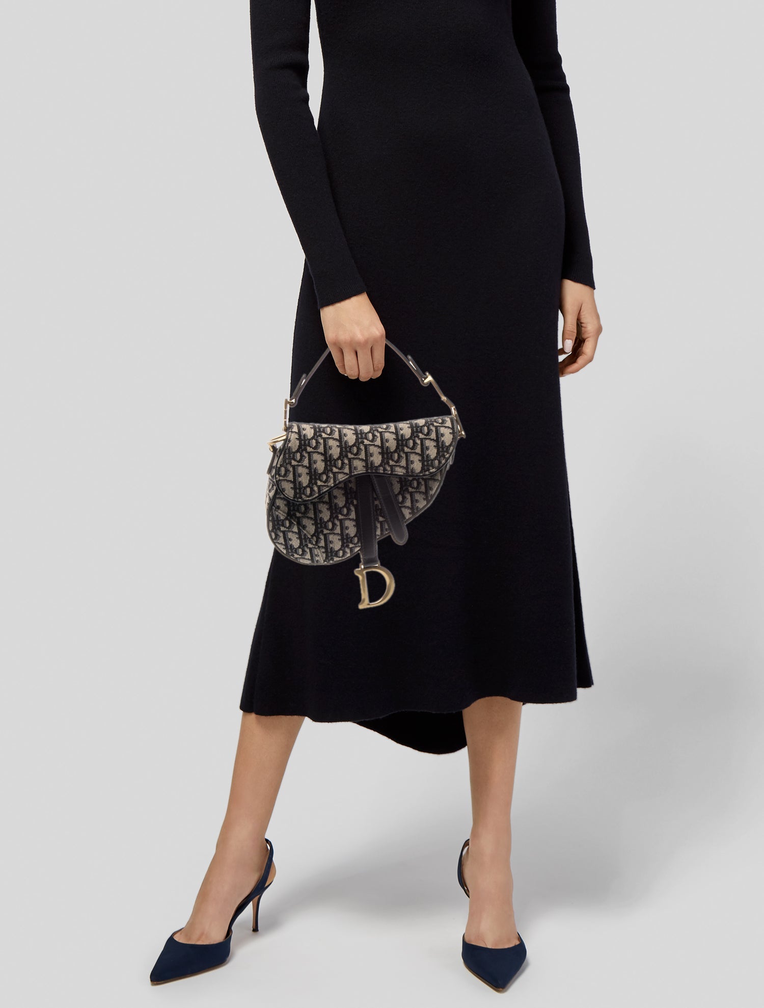 Christian Dior Oblique Jacquard Oblique Saddle Mini