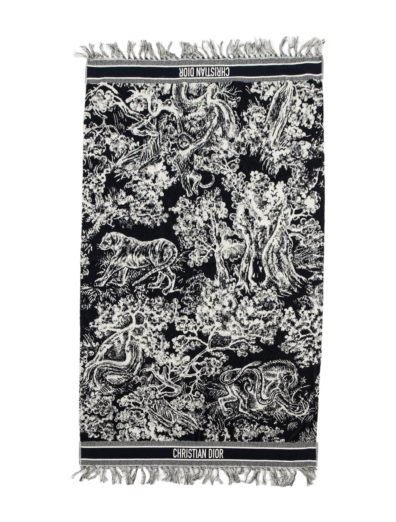 Christian Dior Toile de Jouy Reverse Beach Towel