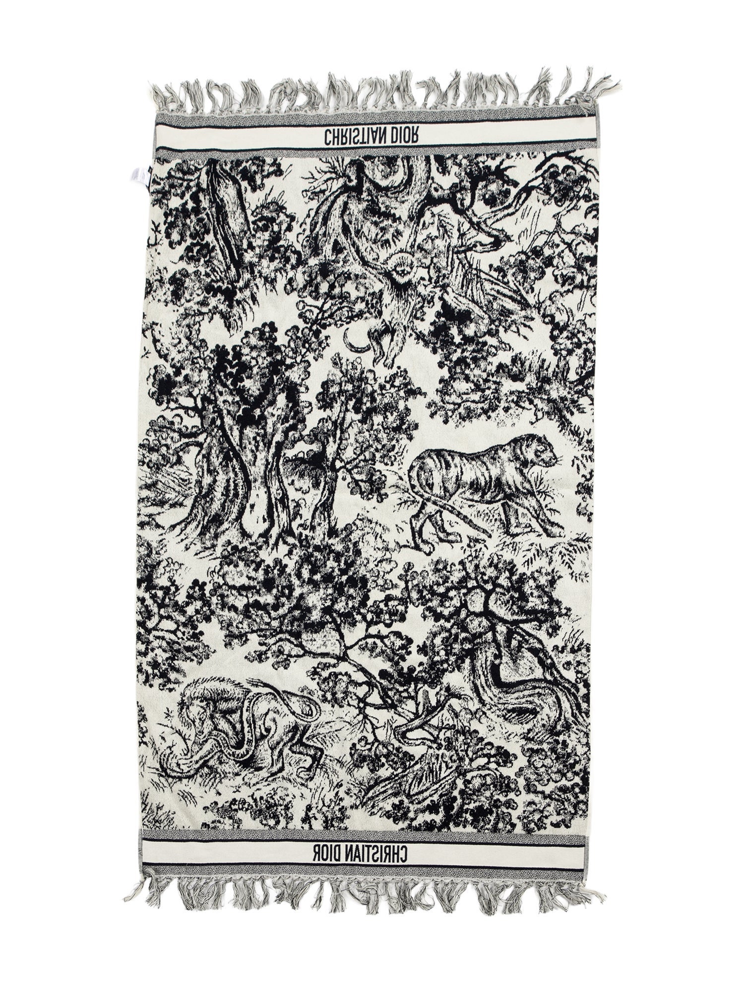 Christian Dior Toile de Jouy Reverse Beach Towel