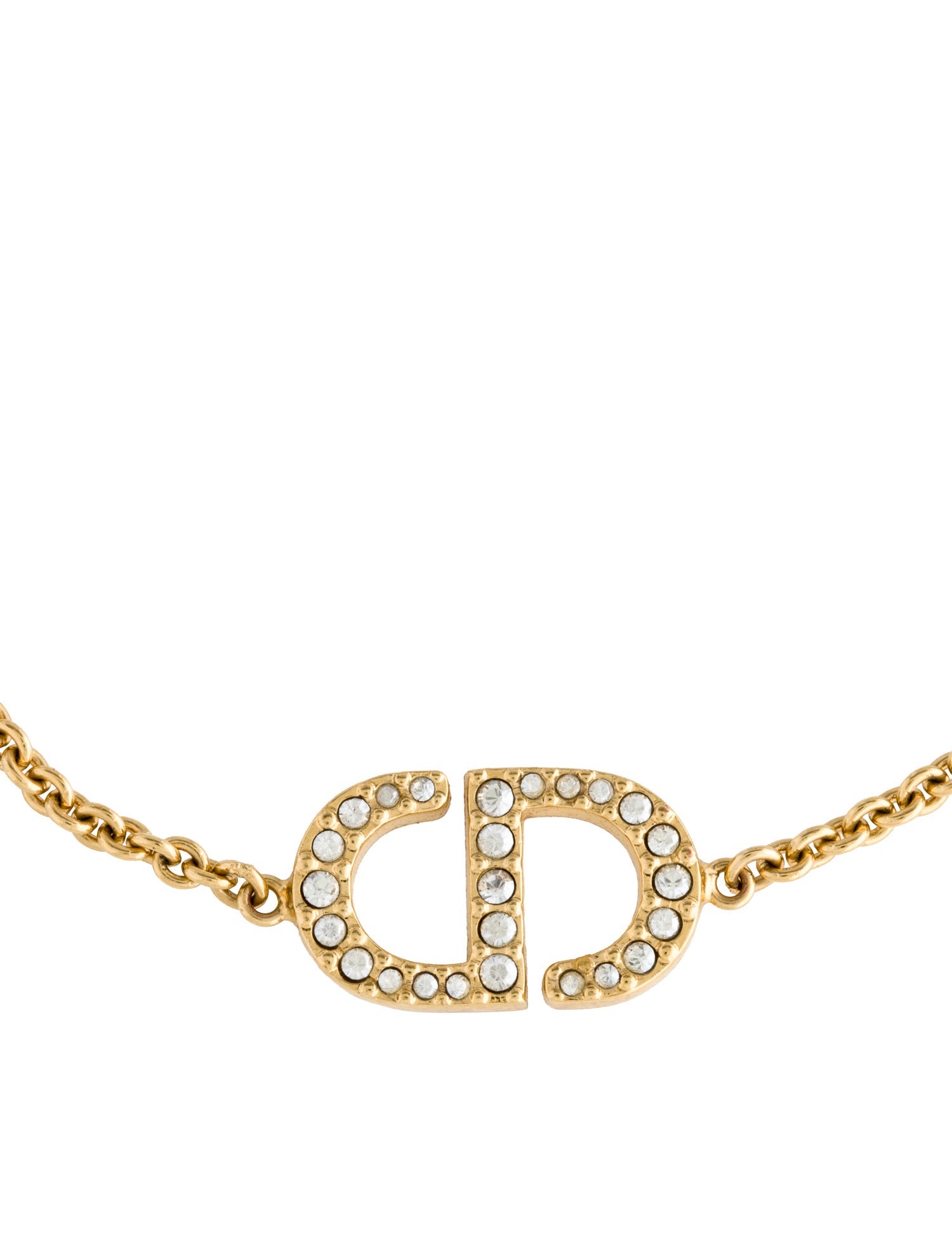 Christian Dior Crystal Petit CD Link Bracelet - Link, Bracelets