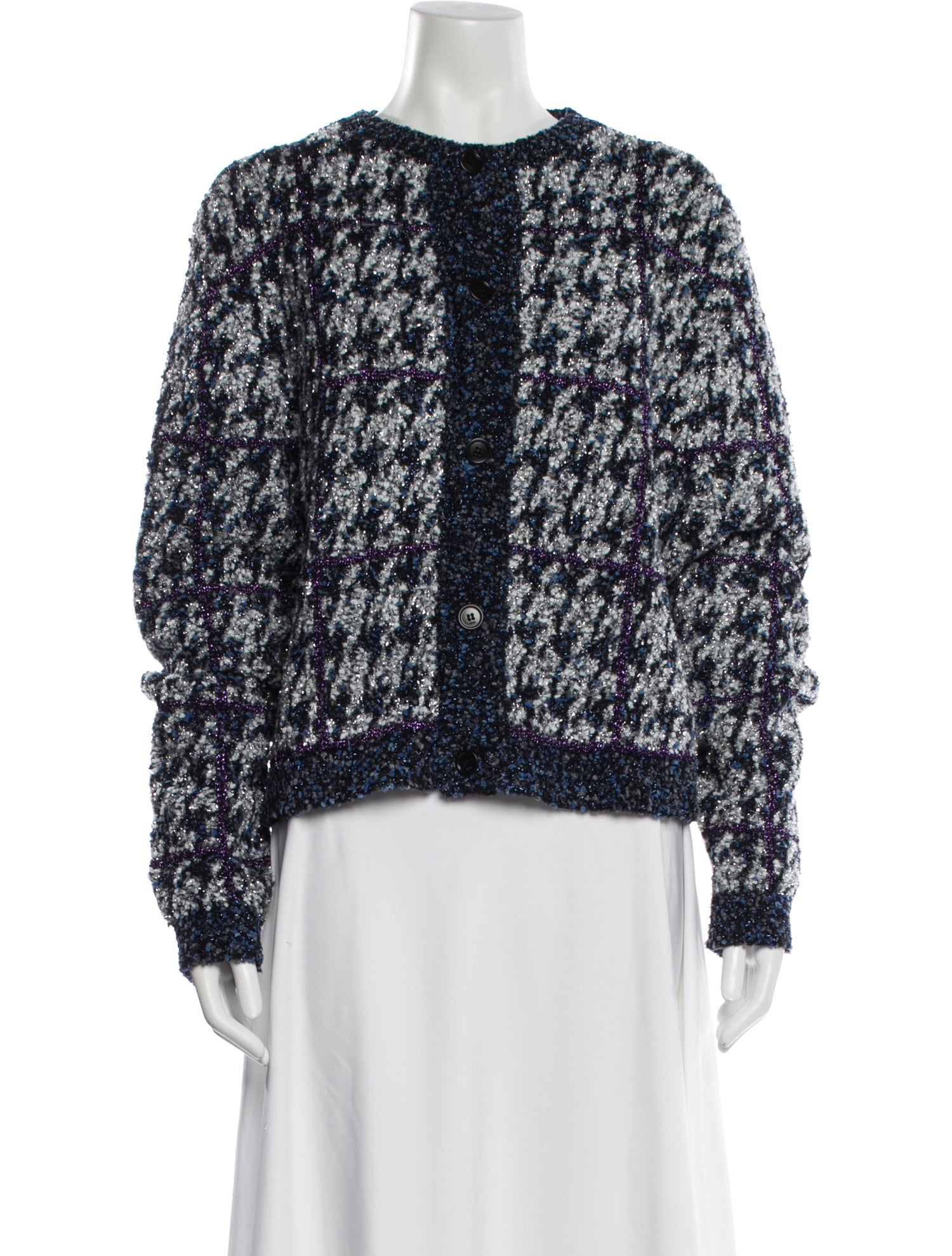 DIOR MEN 2024 Tweed Pattern Cardigan