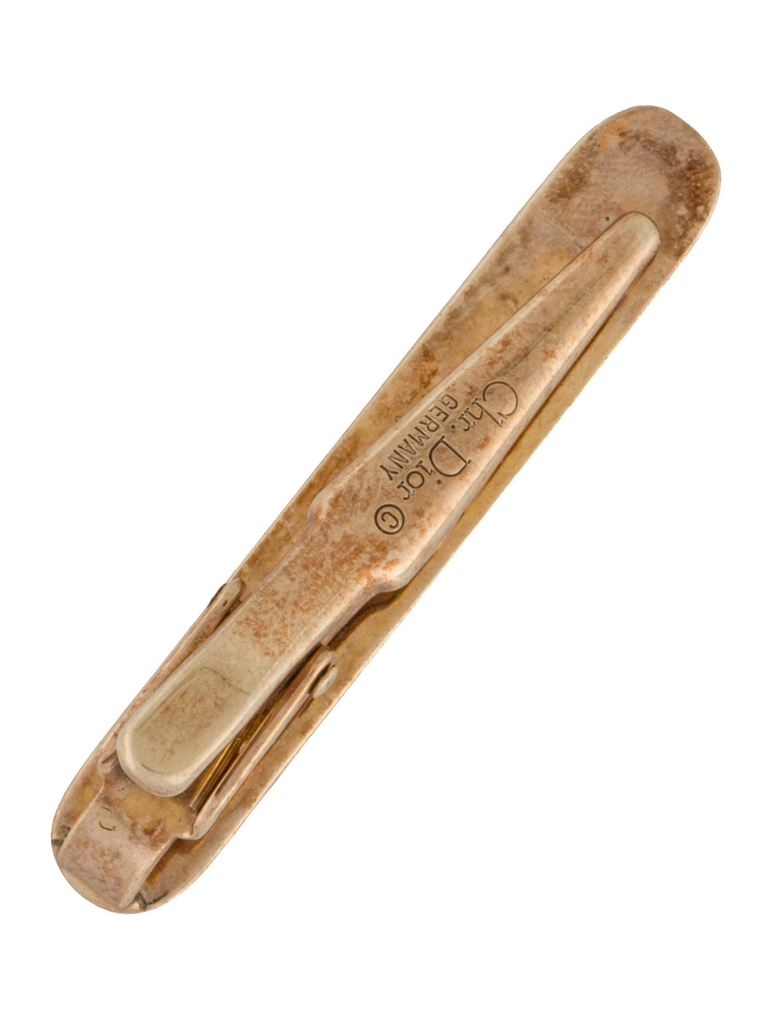 Christian Dior Vintage Two-Tone Tie Clip