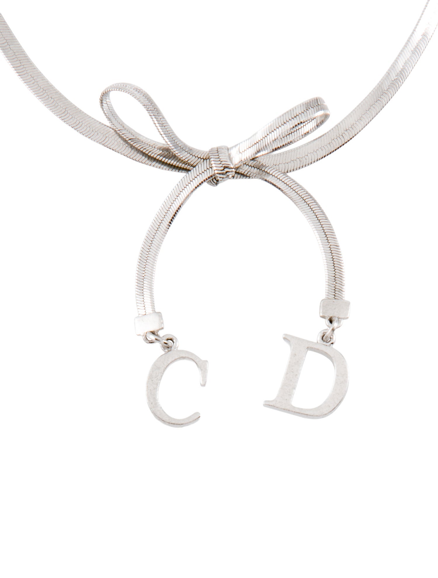 Christian Dior Vintage CD Bow Anklet