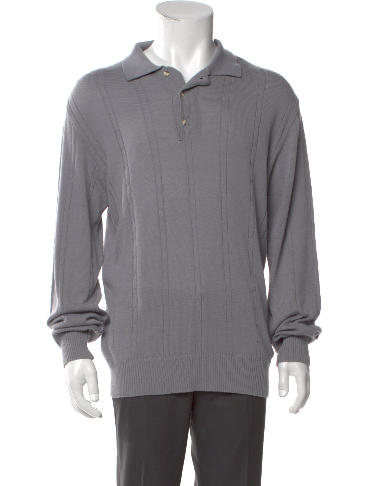 Christian Dior Collar Long Sleeve Polo Sweater