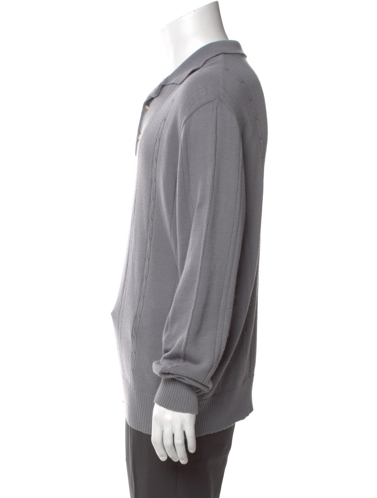 Christian Dior Collar Long Sleeve Polo Sweater