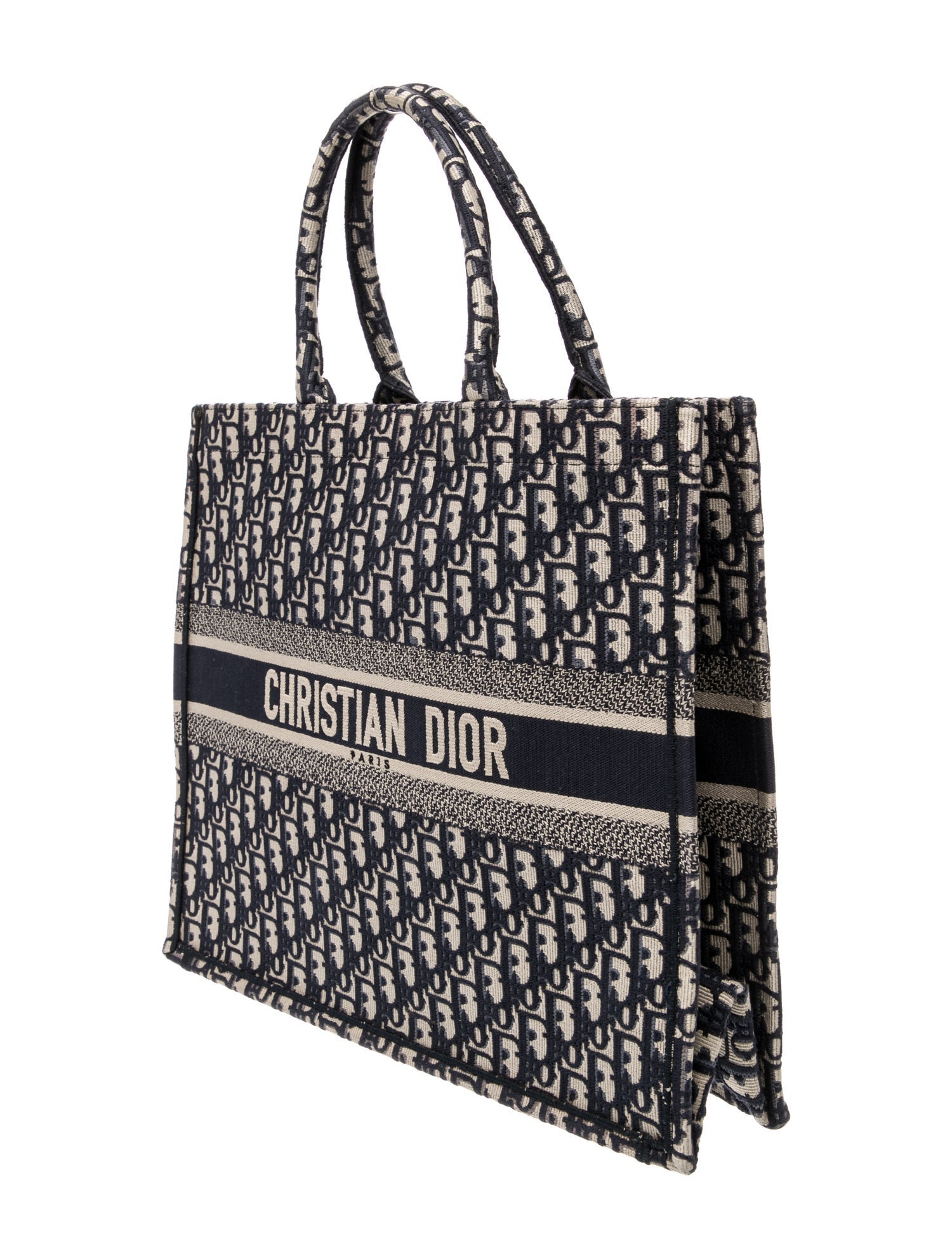 Christian Dior Oblique Jacquard Book Blue Totes Handbags CHR575494 christian-dior-oblique-jacquard-book-blue-totes-handbags-chr575494