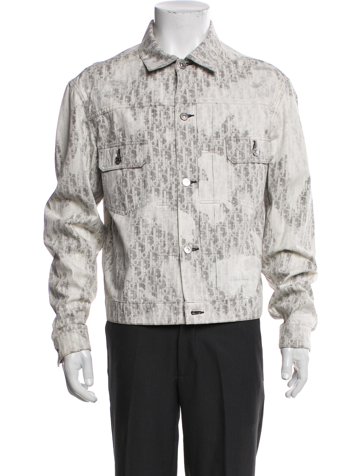 DIOR MEN 2020 Oblique Jacquard Denim Jacket