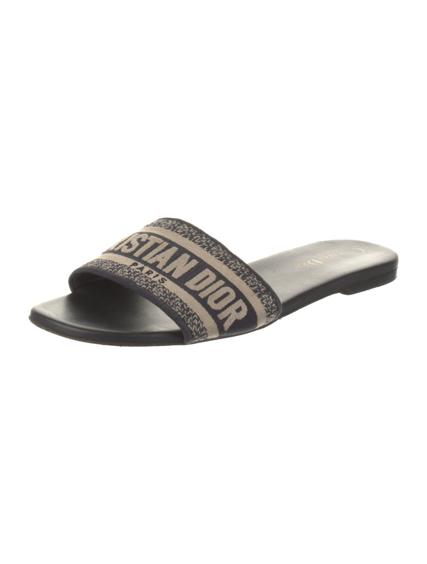 Christian Dior Leather Printed Slides