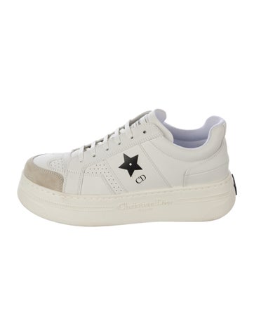 Pre-owned Dior Star Platform Sneakers In White