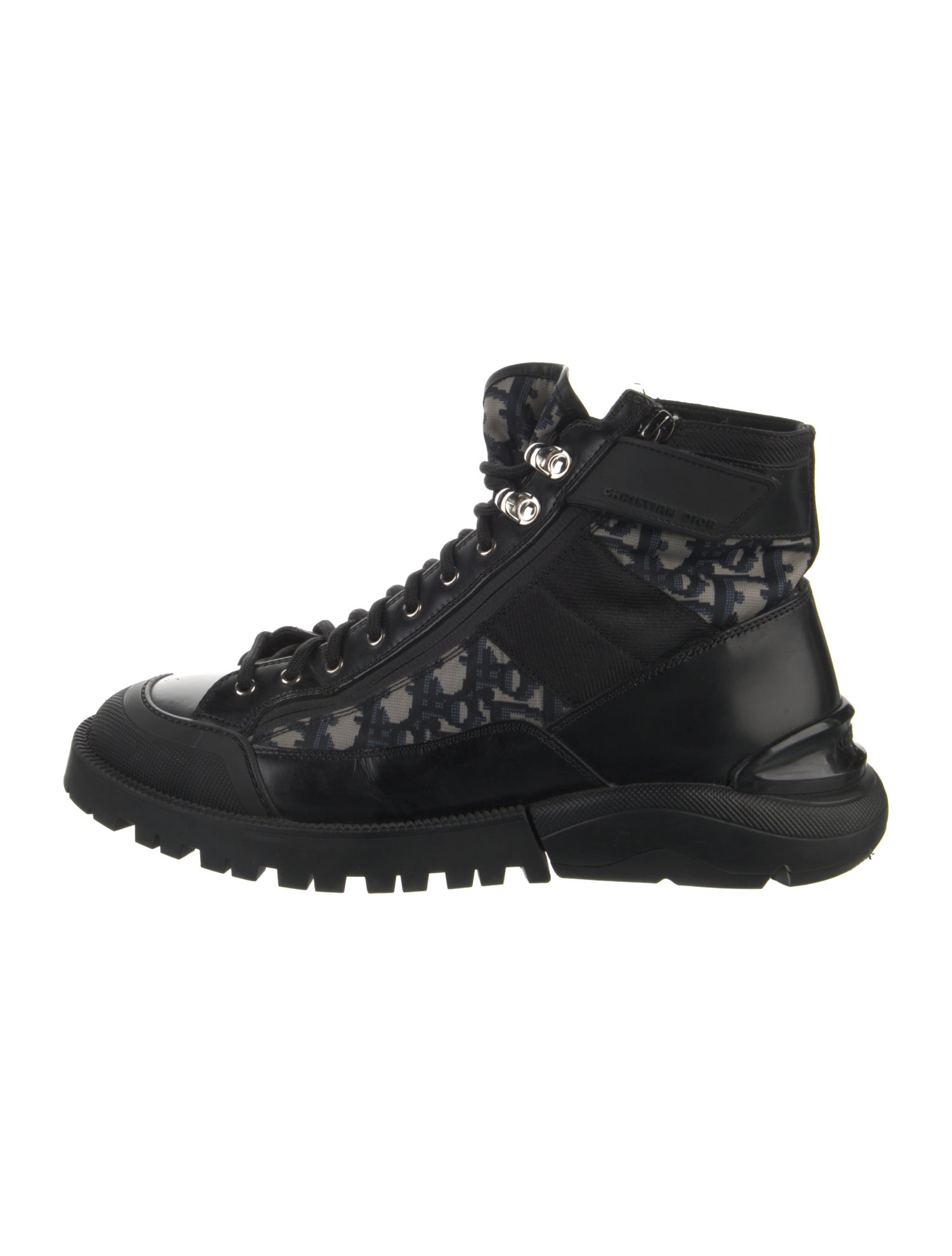 DIOR MEN 2021 Oblique Jacquard Lace-Up Boots