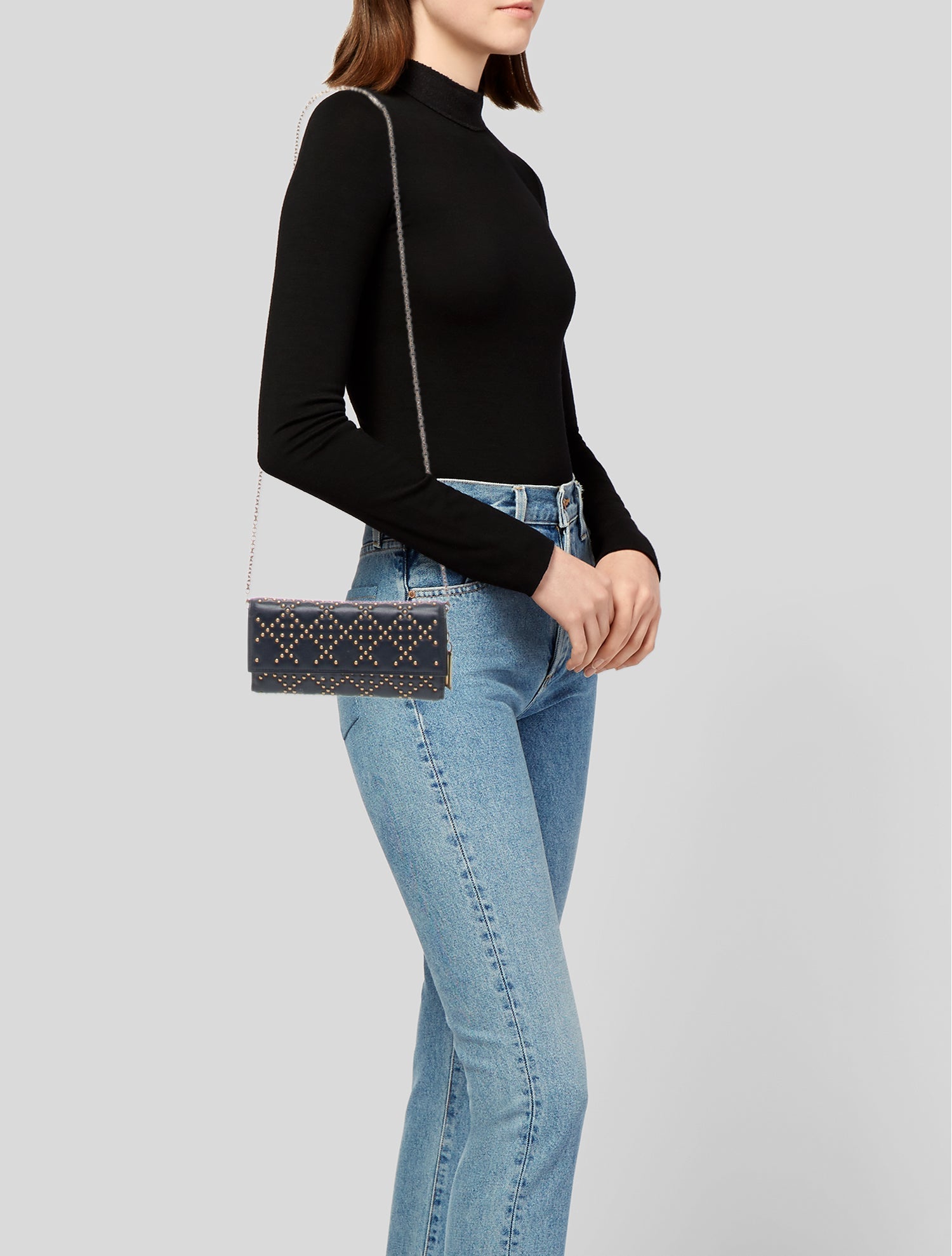 Christian Dior Cannage Clutch - Blue Crossbody Bags, Handbags