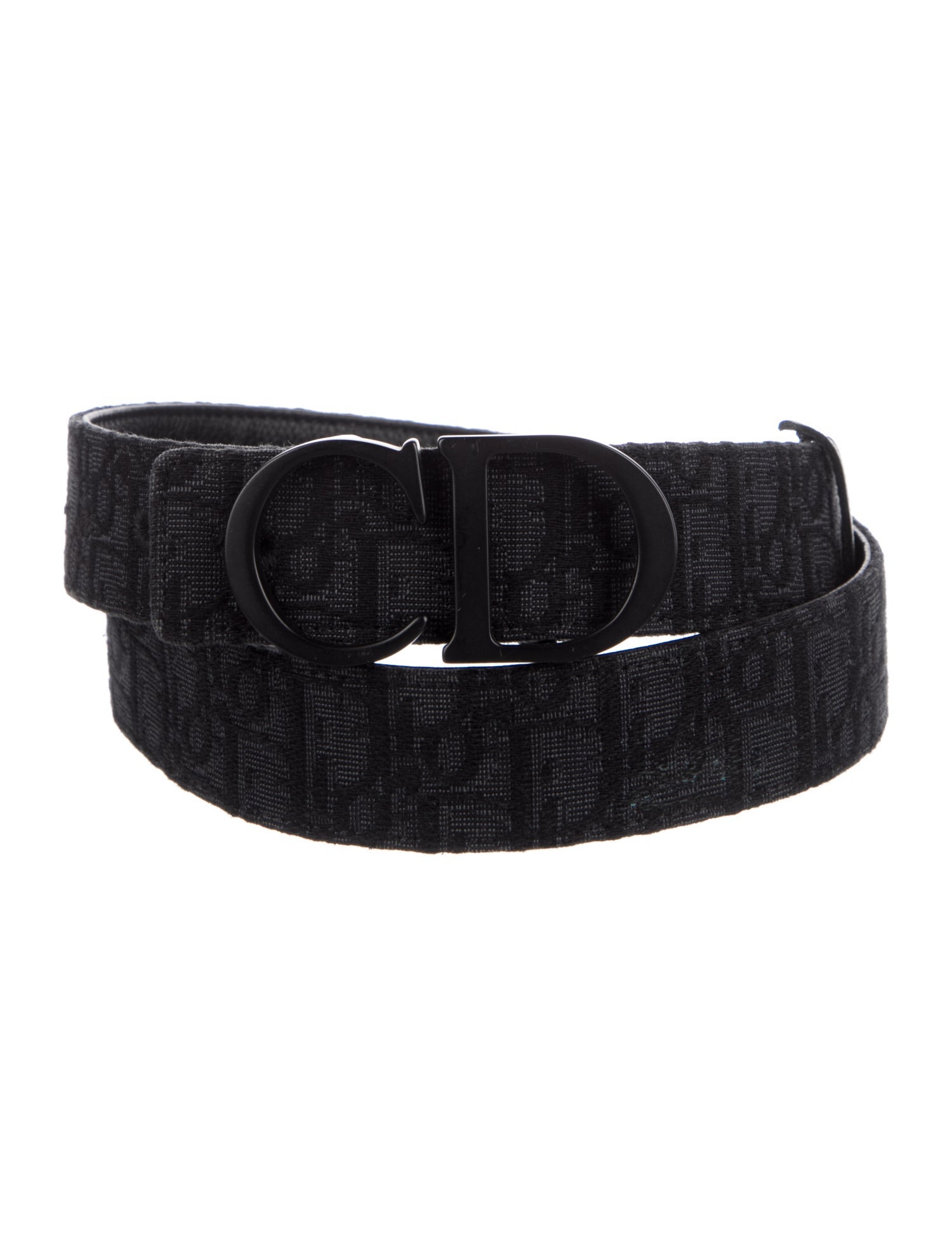 DIOR MEN Oblique Jacquard Canvas Belt Kit