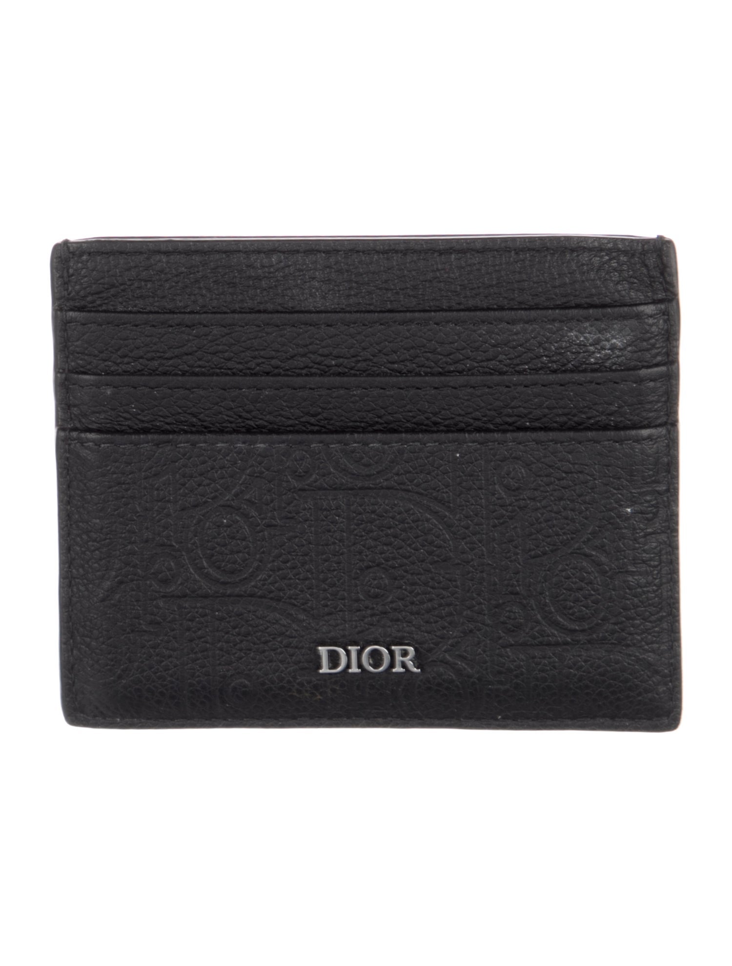 DIOR MEN Leather Printed Card Holder