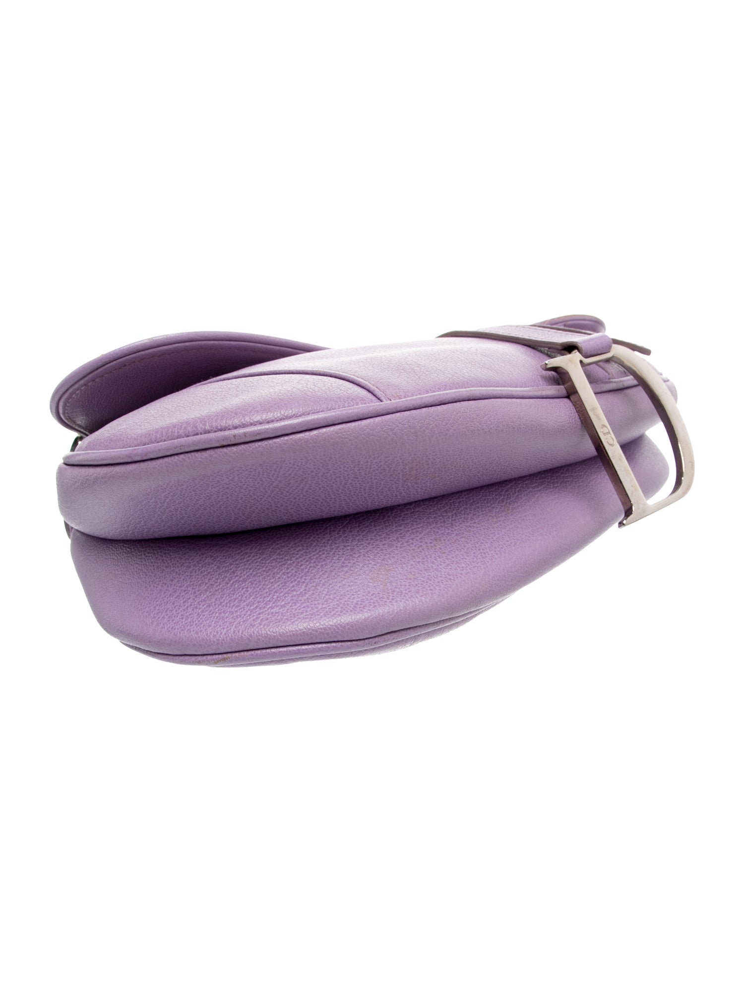 Christian Dior Leather Shoulder Bag - Purple Shoulder Bags