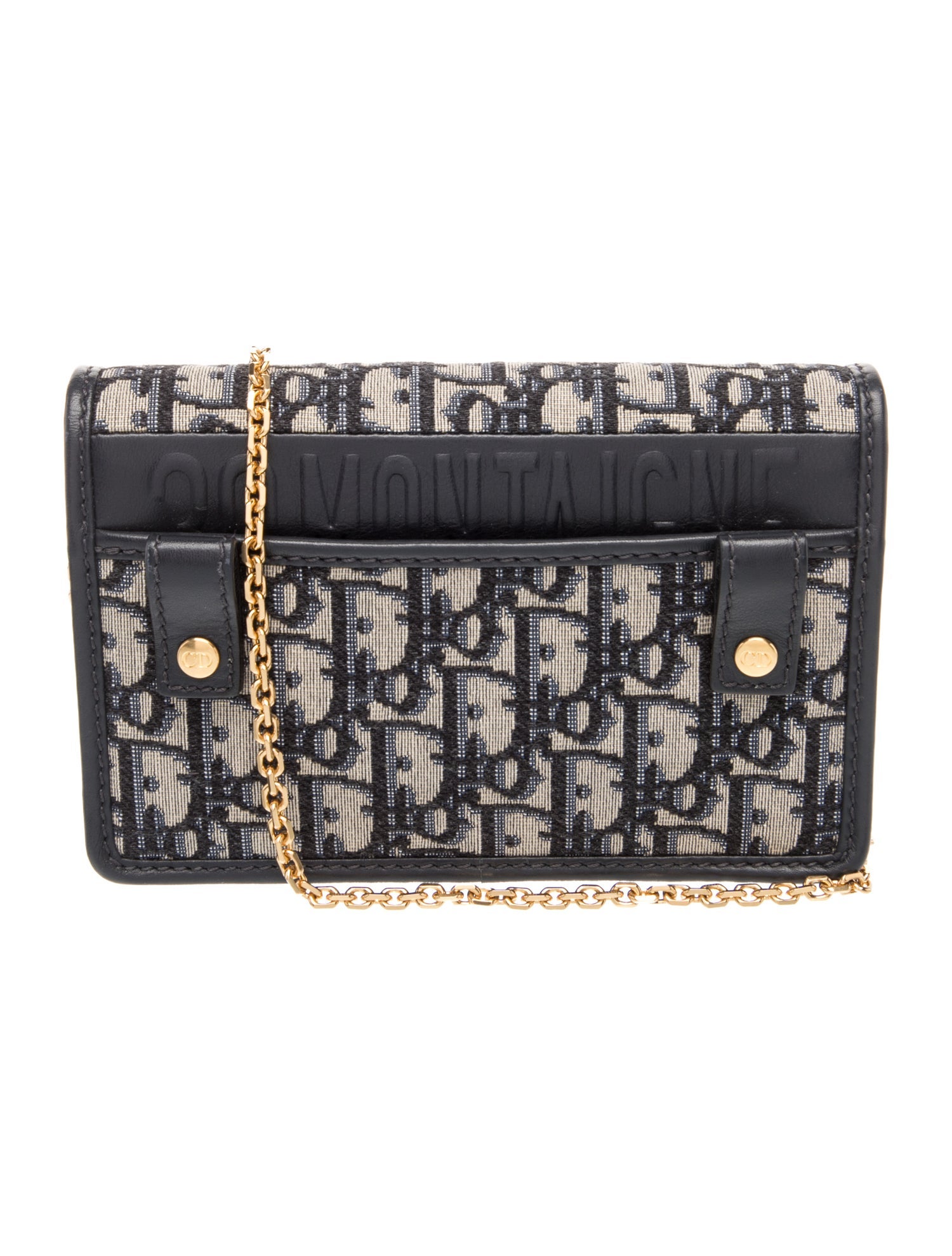 Christian Dior Oblique Jacquard 30 Montaigne - Blue Crossbody Bags