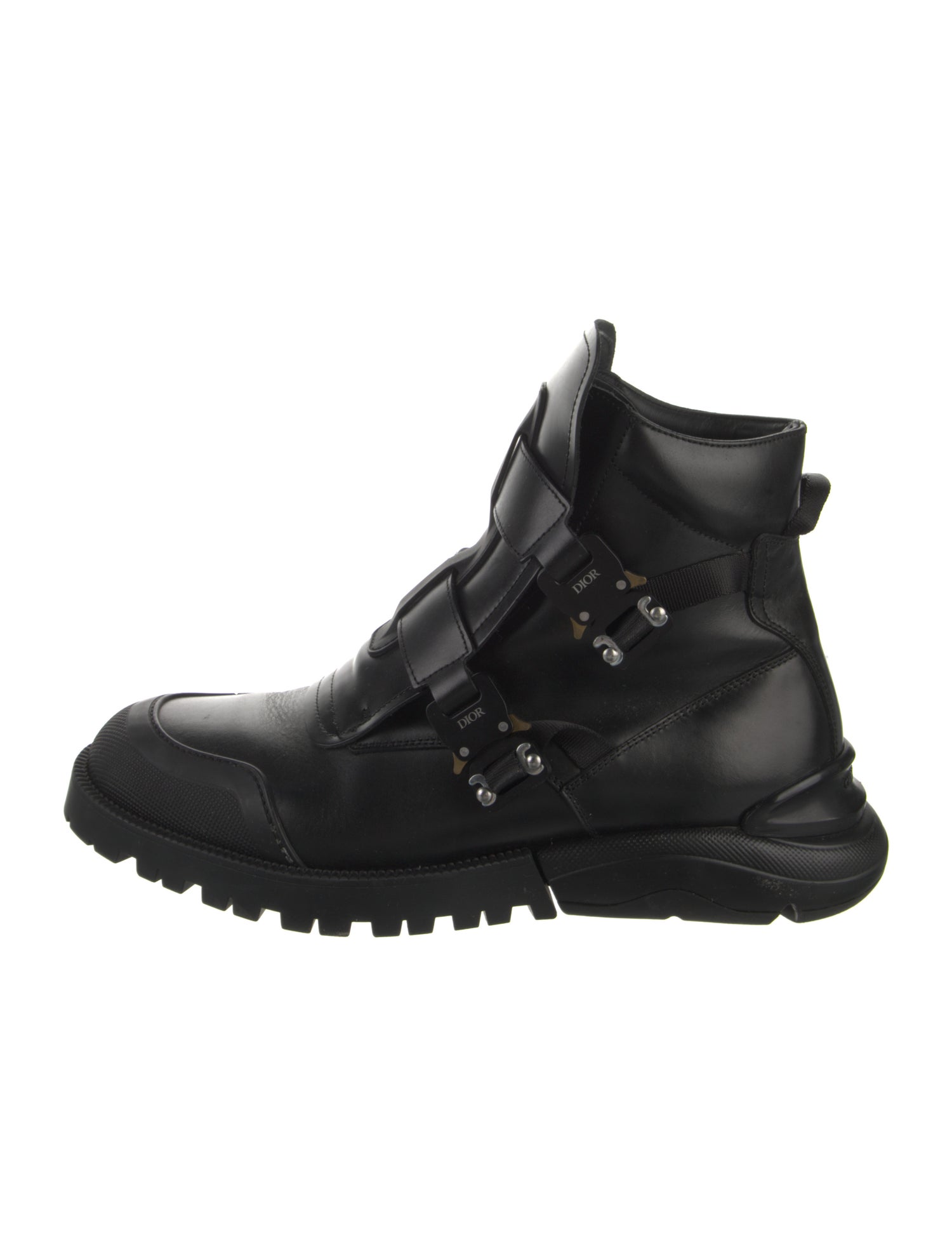 Christian Dior Leather Combat Boots