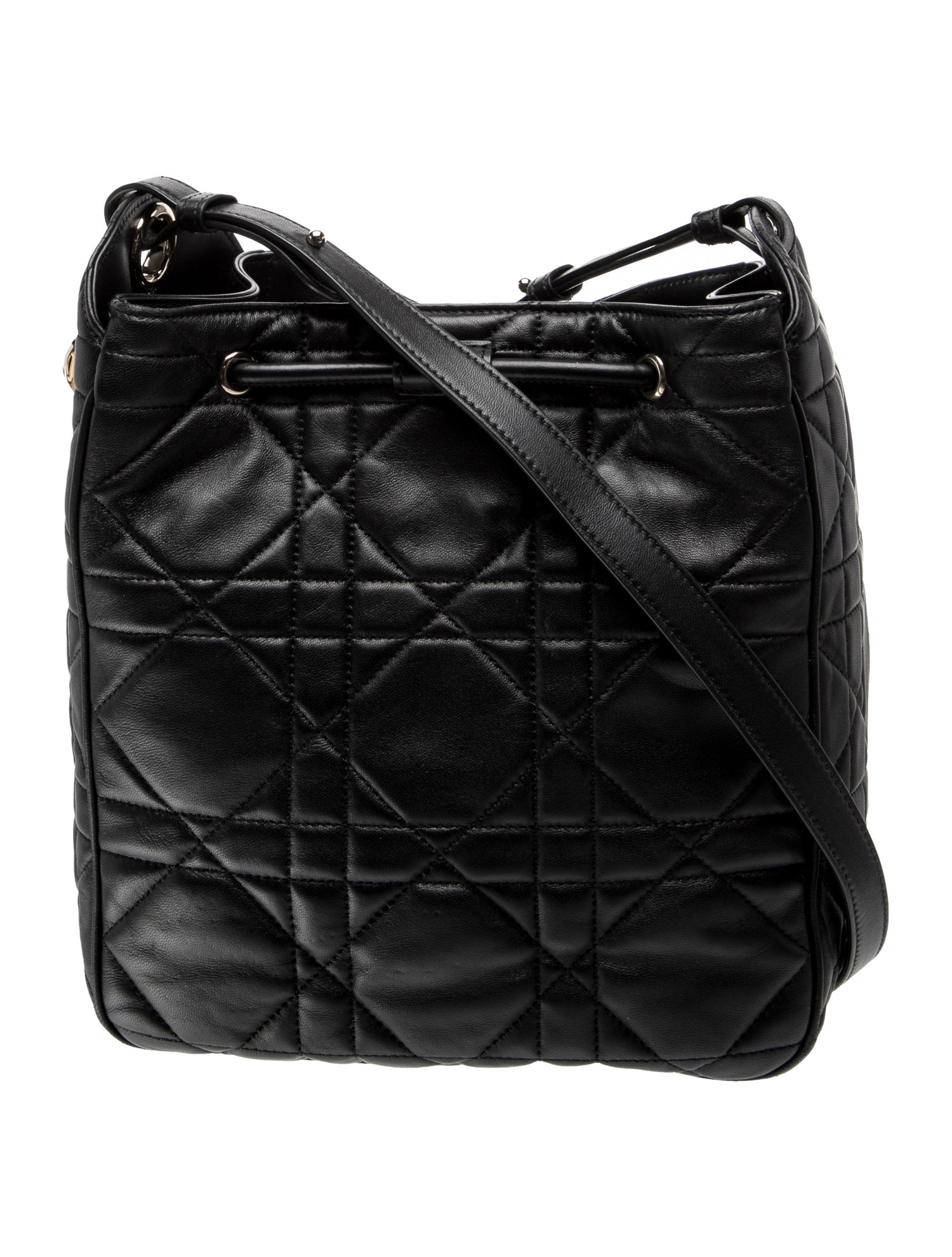 Christian Dior Cannage D-Motion bucket bag Medium 2025 - Black