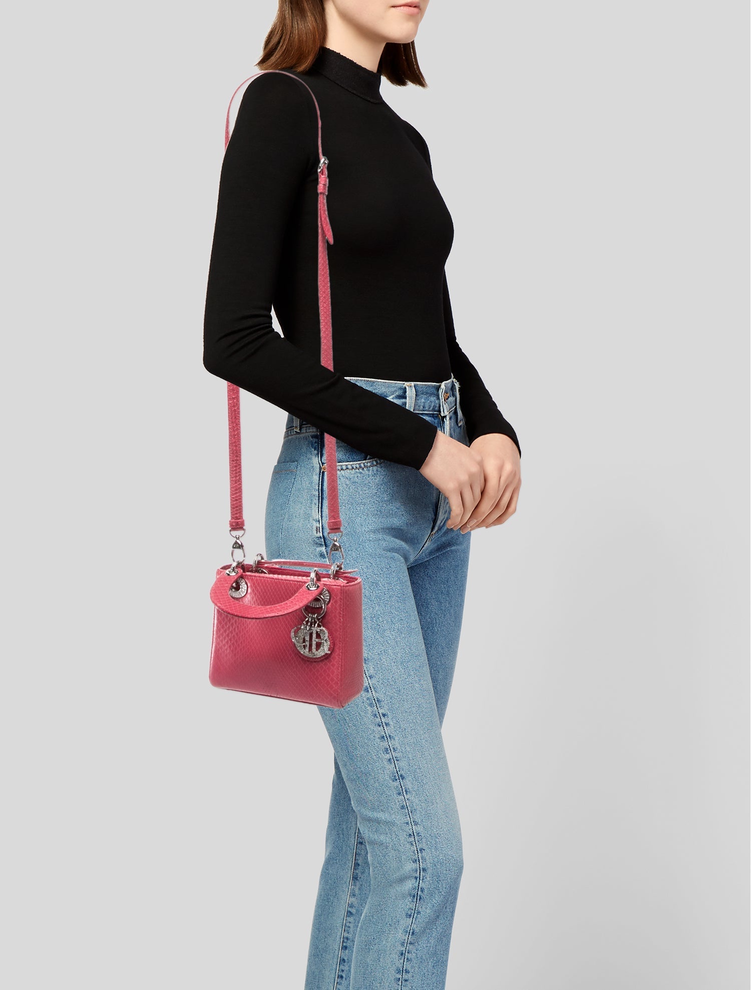 Christian Dior Python Lady Dior Mini