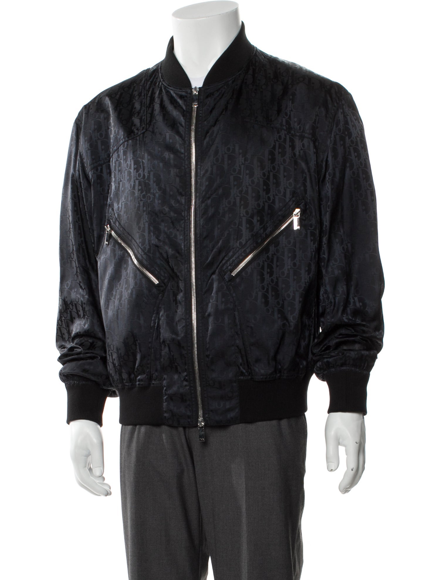 DIOR MEN 2019 Oblique Jacquard Bomber Jacket