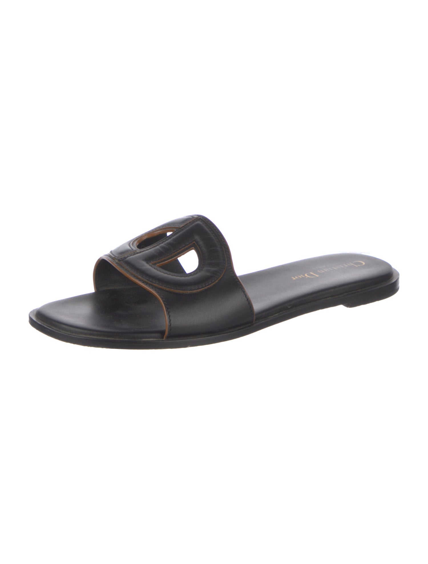 Christian Dior D-Club Leather Slides