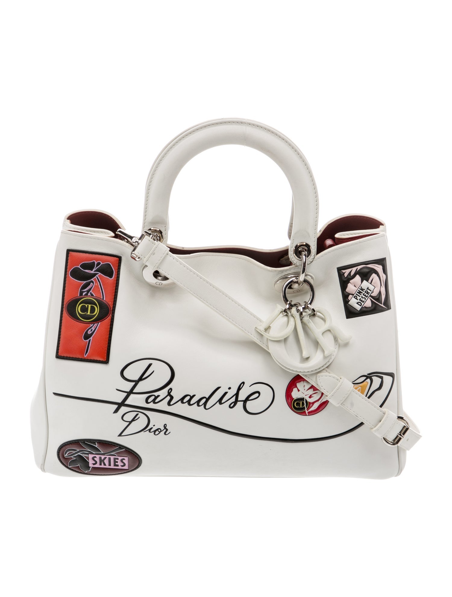 Christian Dior Leather Top Handle Bag