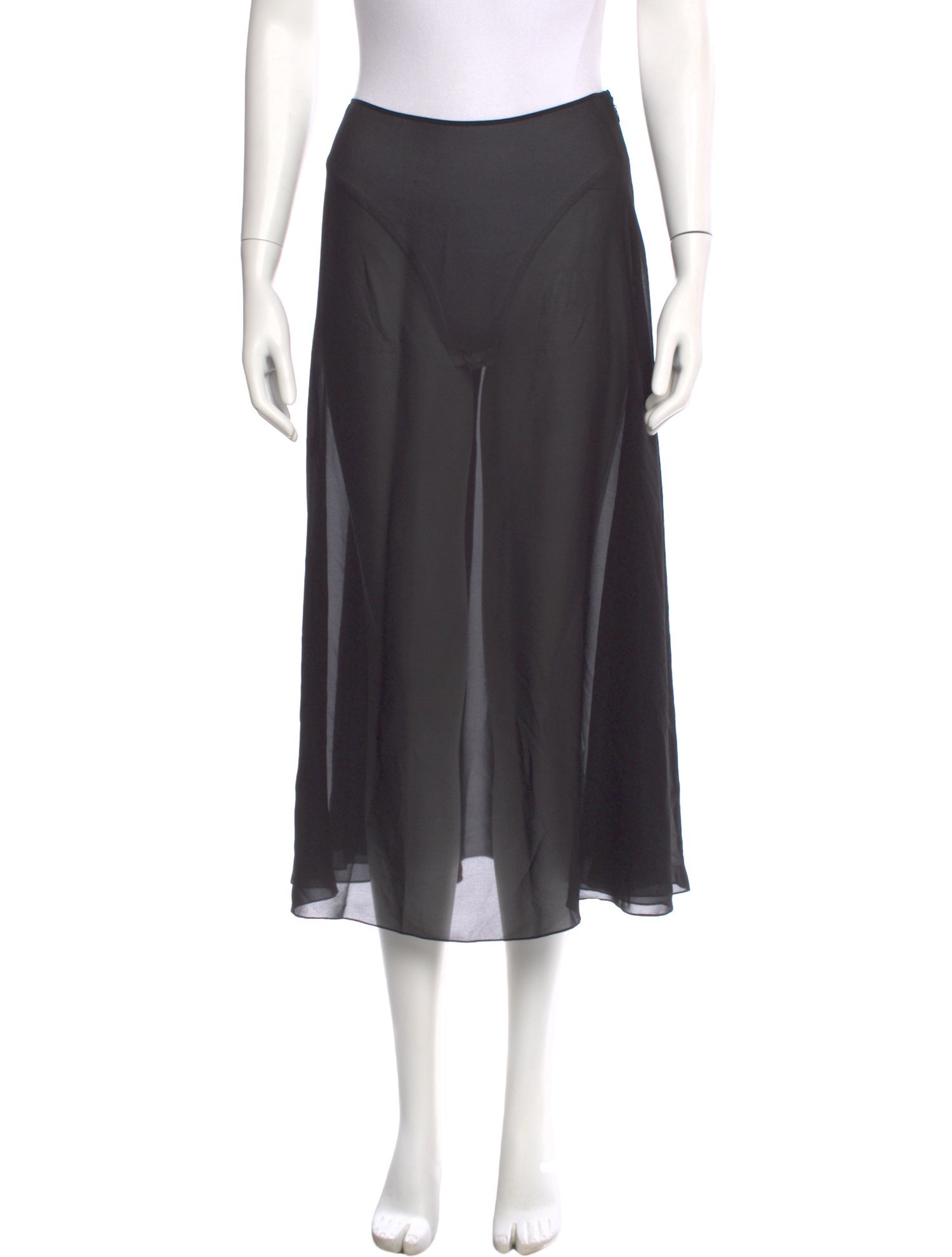 Christian Dior Silk Midi Length Skirt