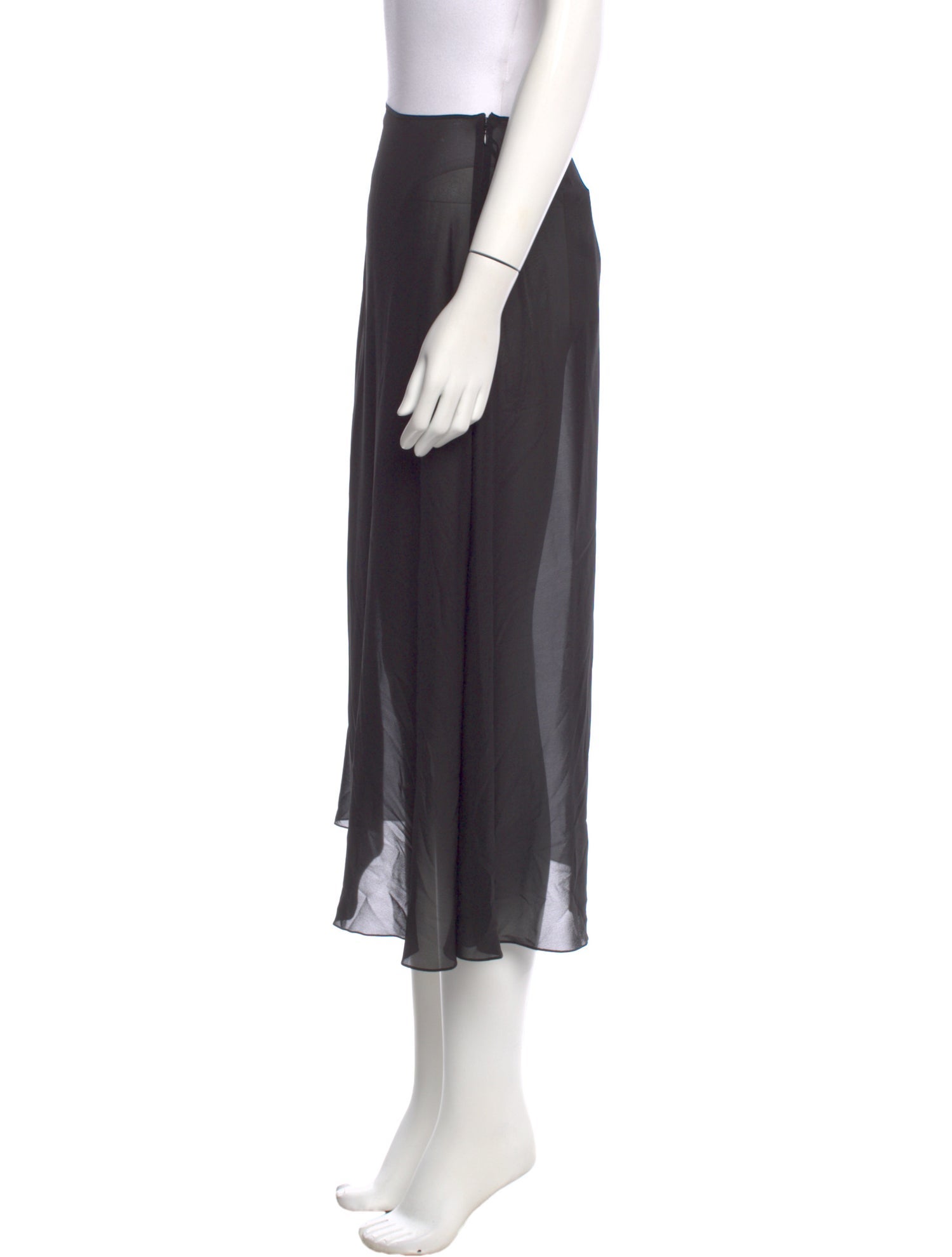 Christian Dior Silk Midi Length Skirt