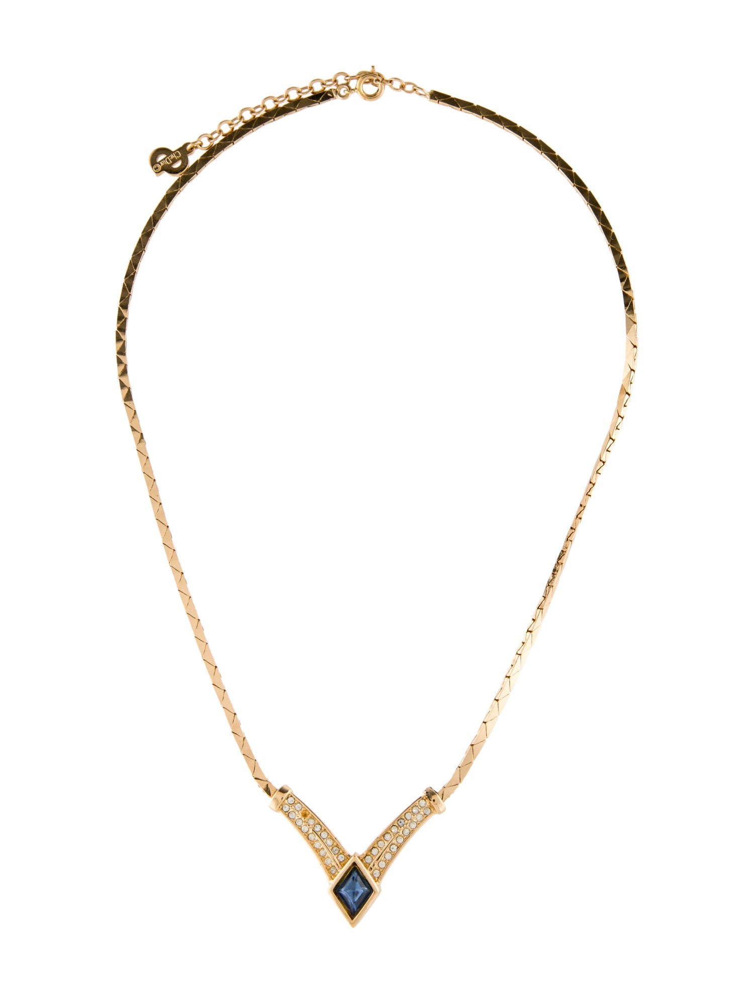 Christian Dior Vintage Crystal Collar Necklace