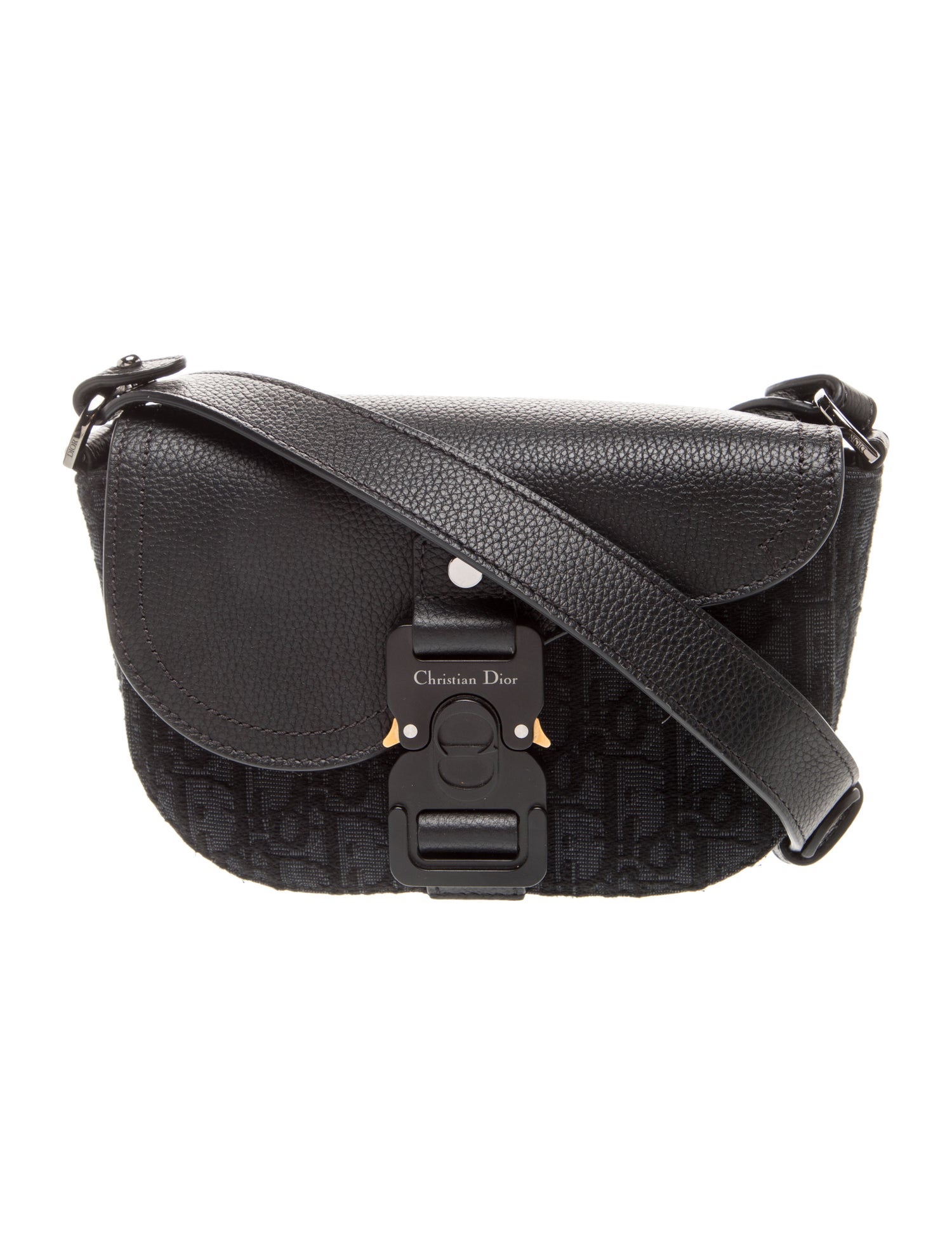 DIOR MEN Oblique Jacquard Christian Dior Saddle Mini 2024