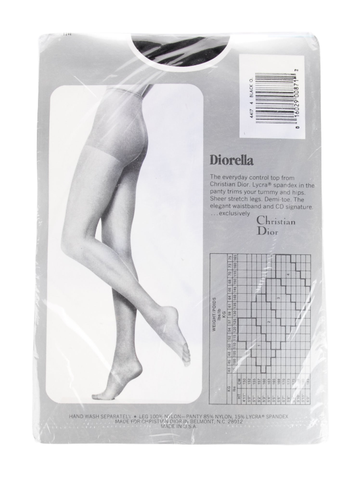 Christian Dior Solid Mesh Hosiery