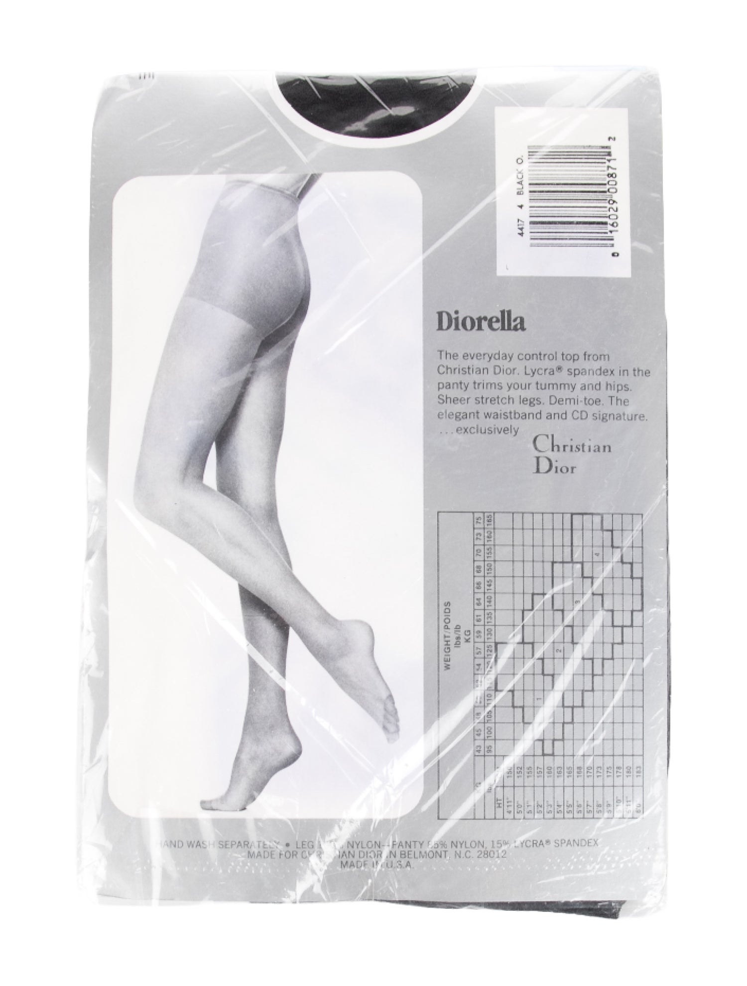 Christian Dior Solid Mesh Hosiery