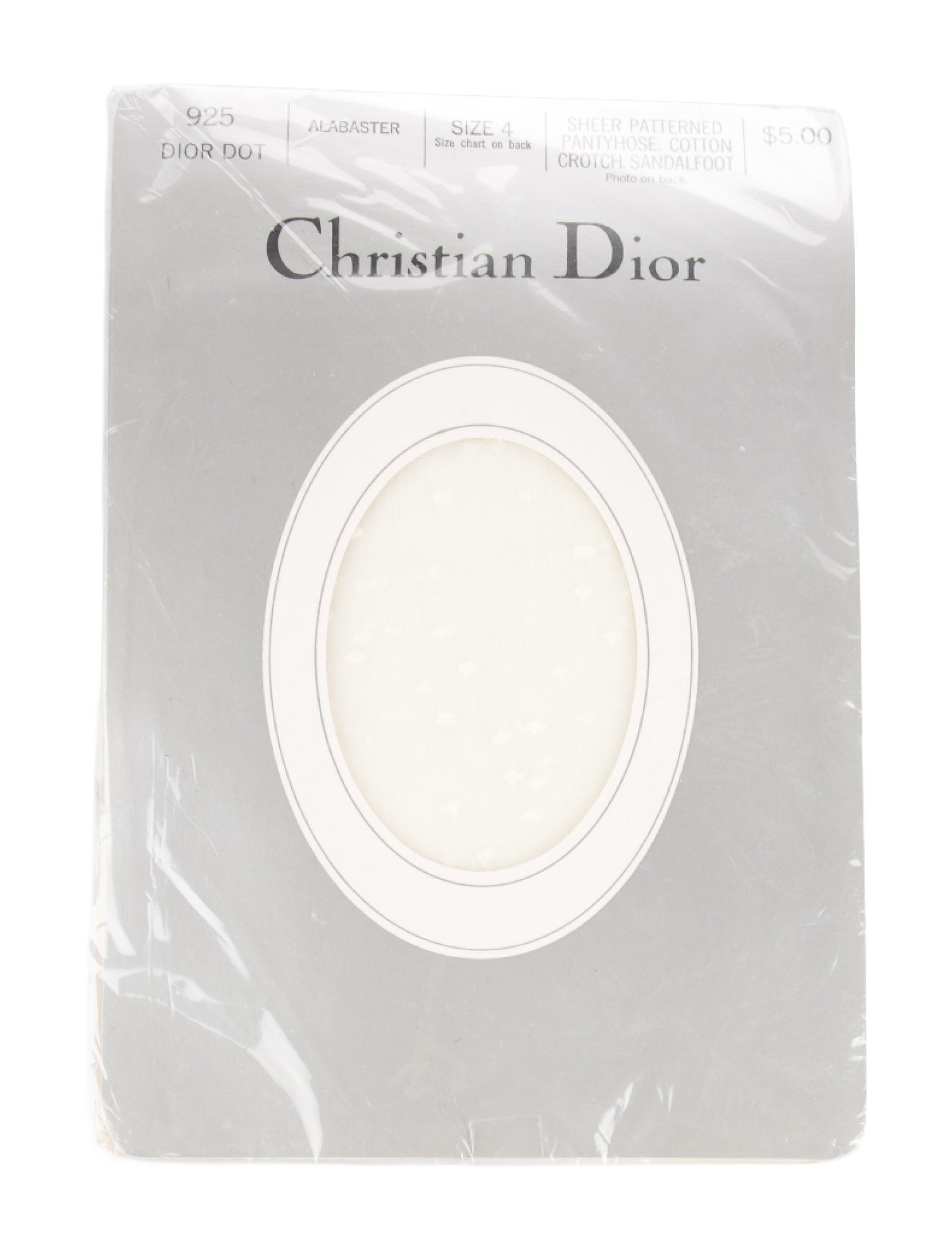 Christian Dior Sheer Patterned Pantyhose