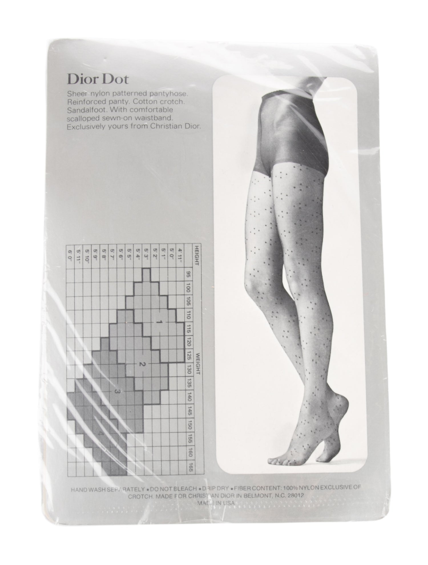 Christian Dior Sheer Patterned Pantyhose