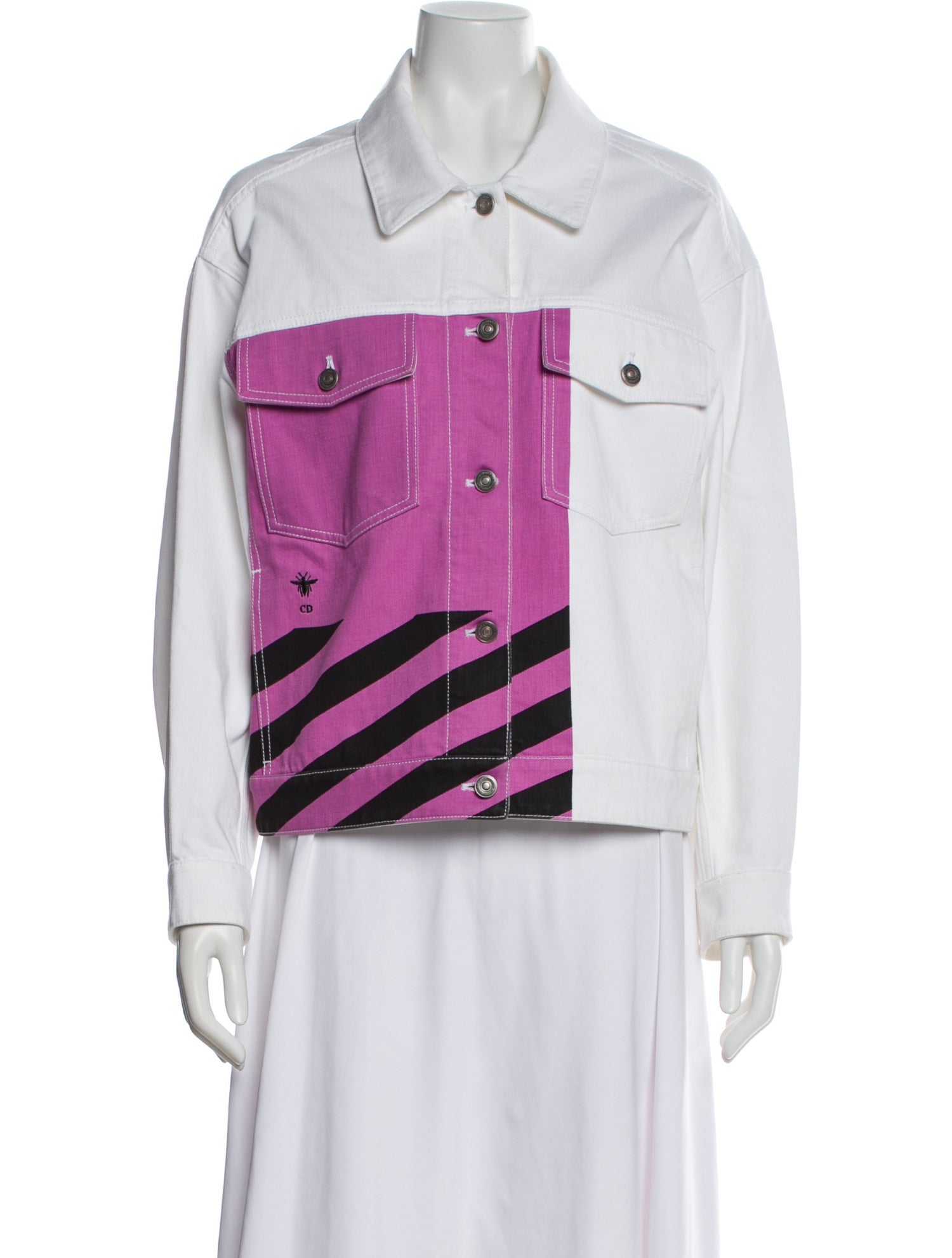 Christian Dior Striped Denim Jacket