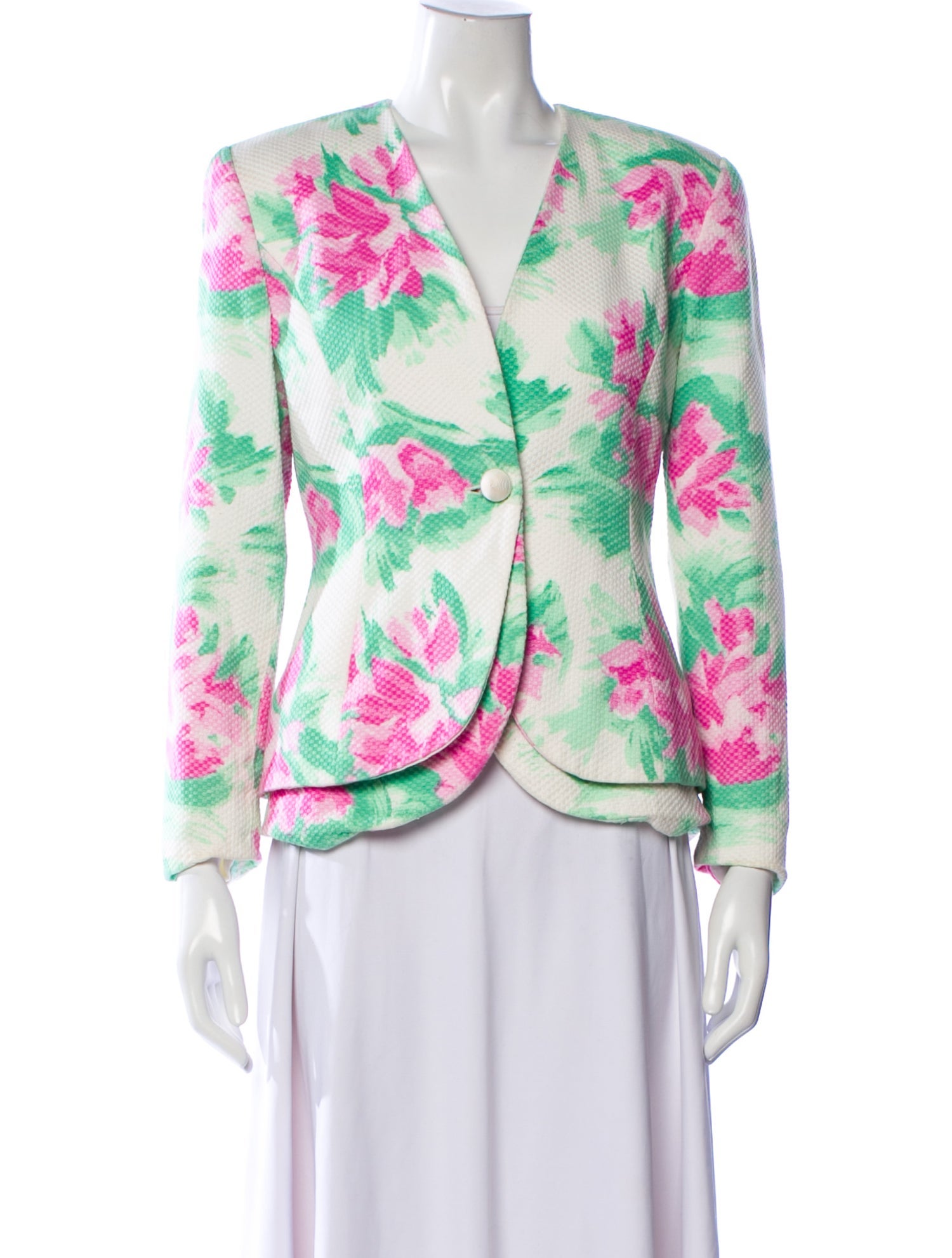 Christian Dior Floral Print Evening Jacket