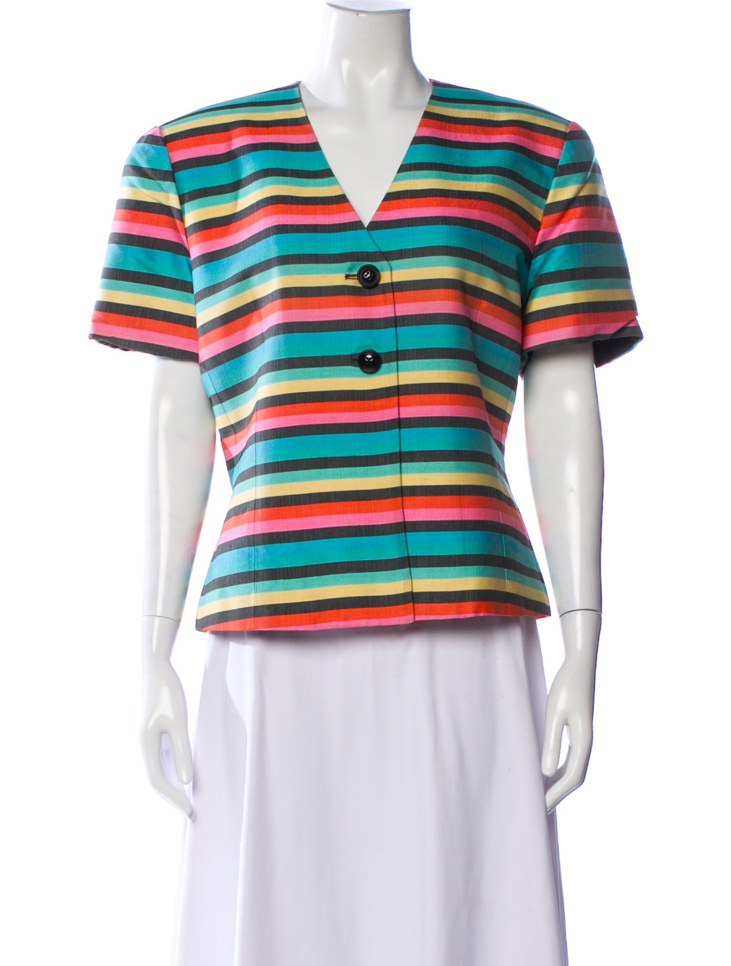 Christian Dior Silk Striped Jacket