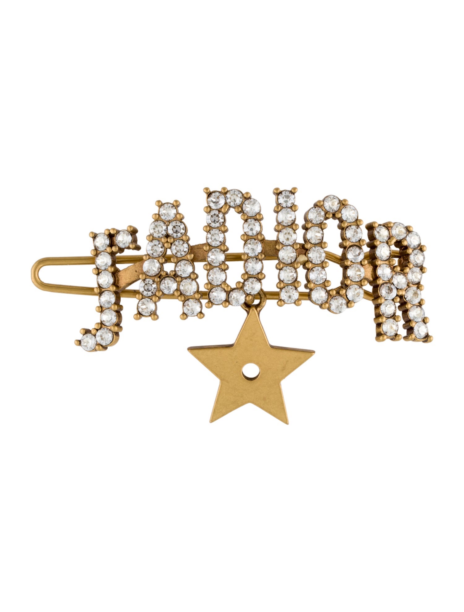 Christian Dior Gold Tone Hair Clip