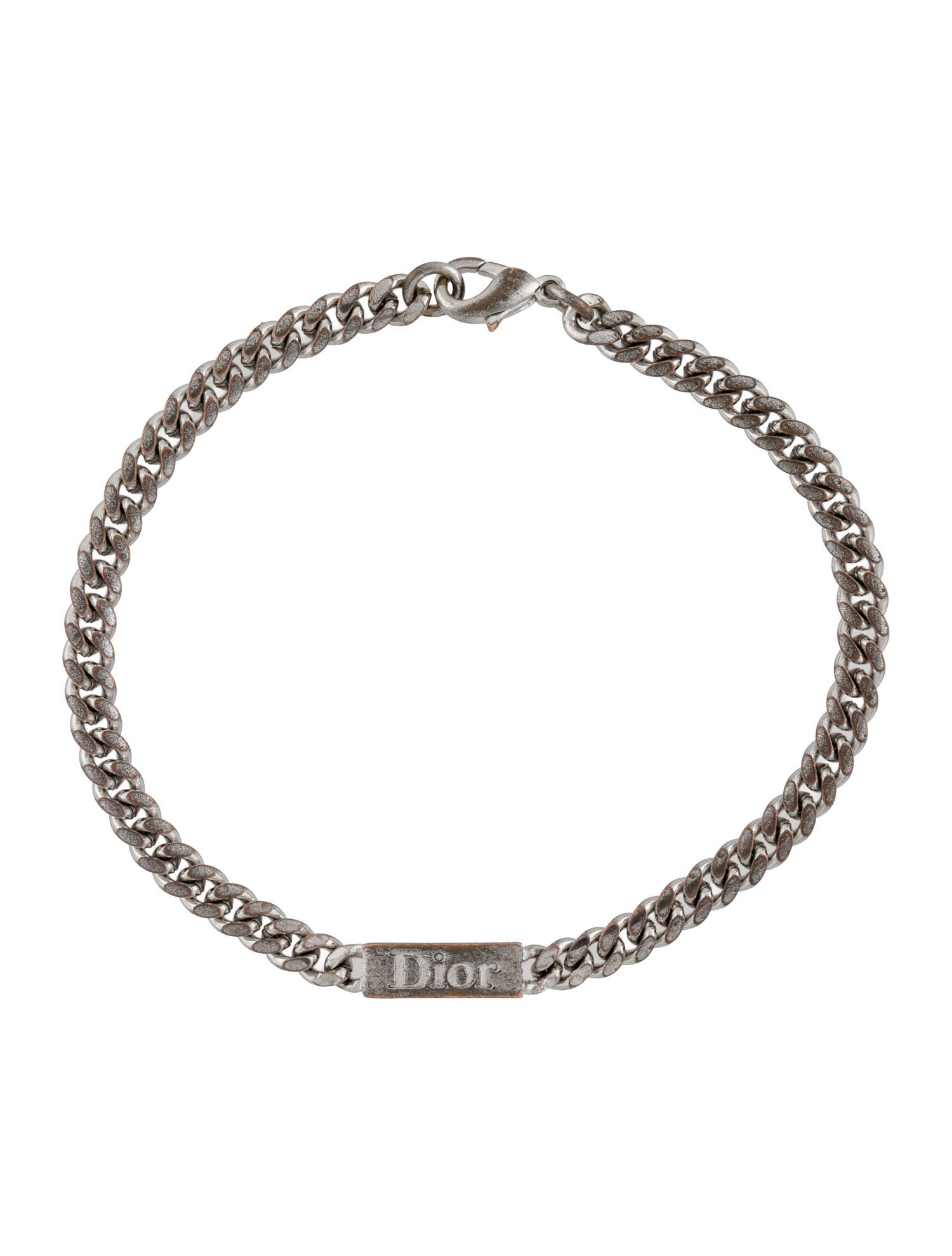 Christian Dior Vintage Logo ID Link Bracelet