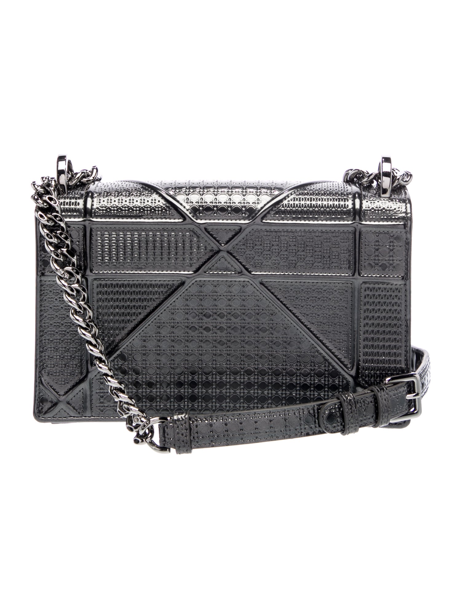 Christian Dior Cannage Diorama Small - Metallic Shoulder Bags