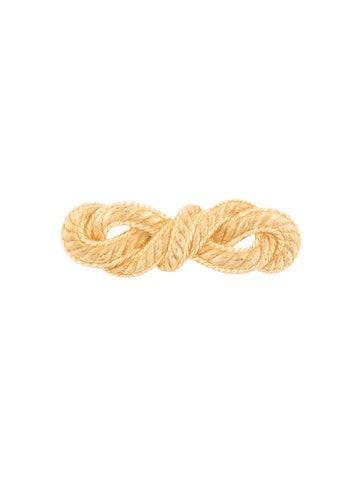 Pre-owned Dior Vintage Rope Pin Brooch In Multi