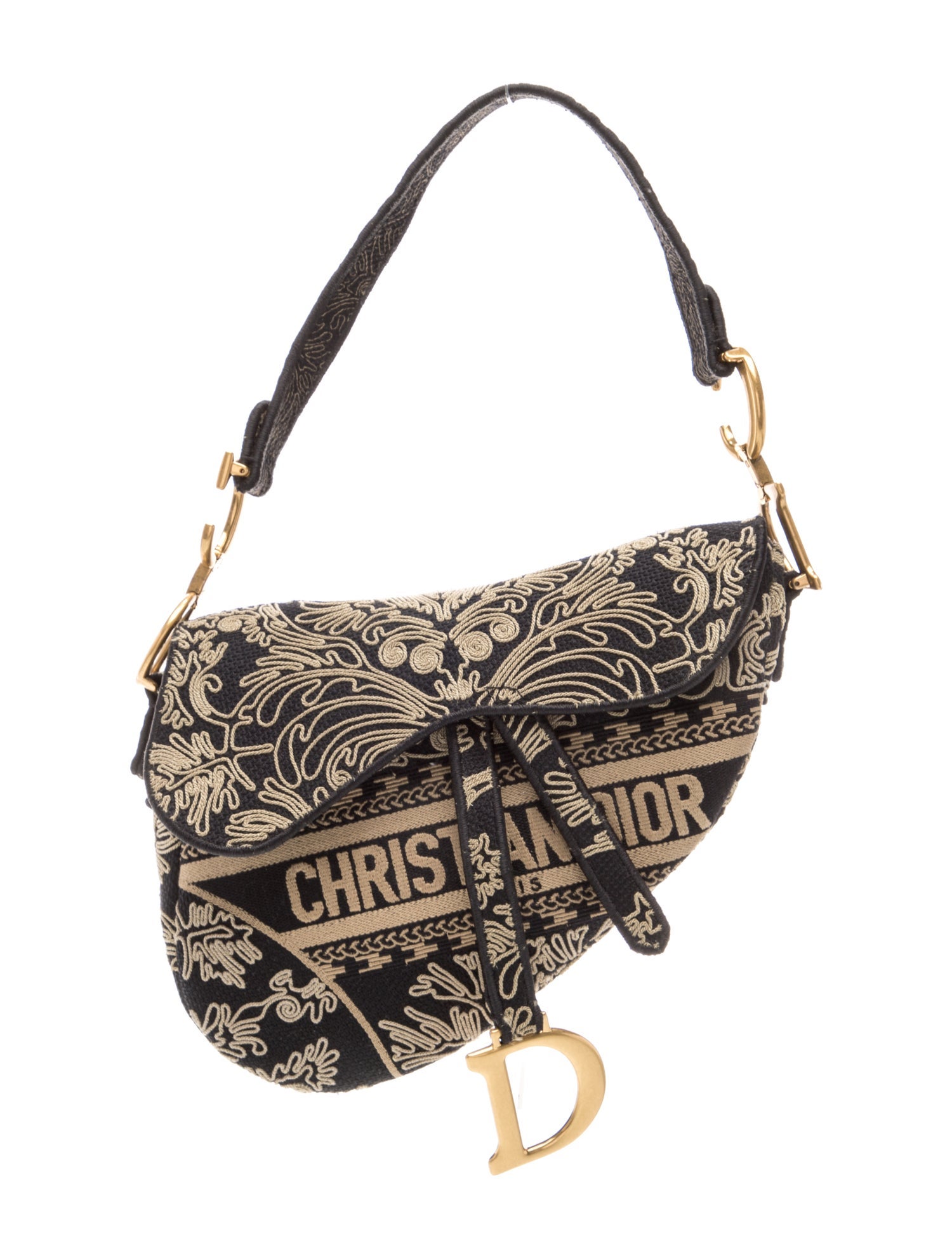 Christian Dior Oblique Jacquard Saddle Medium