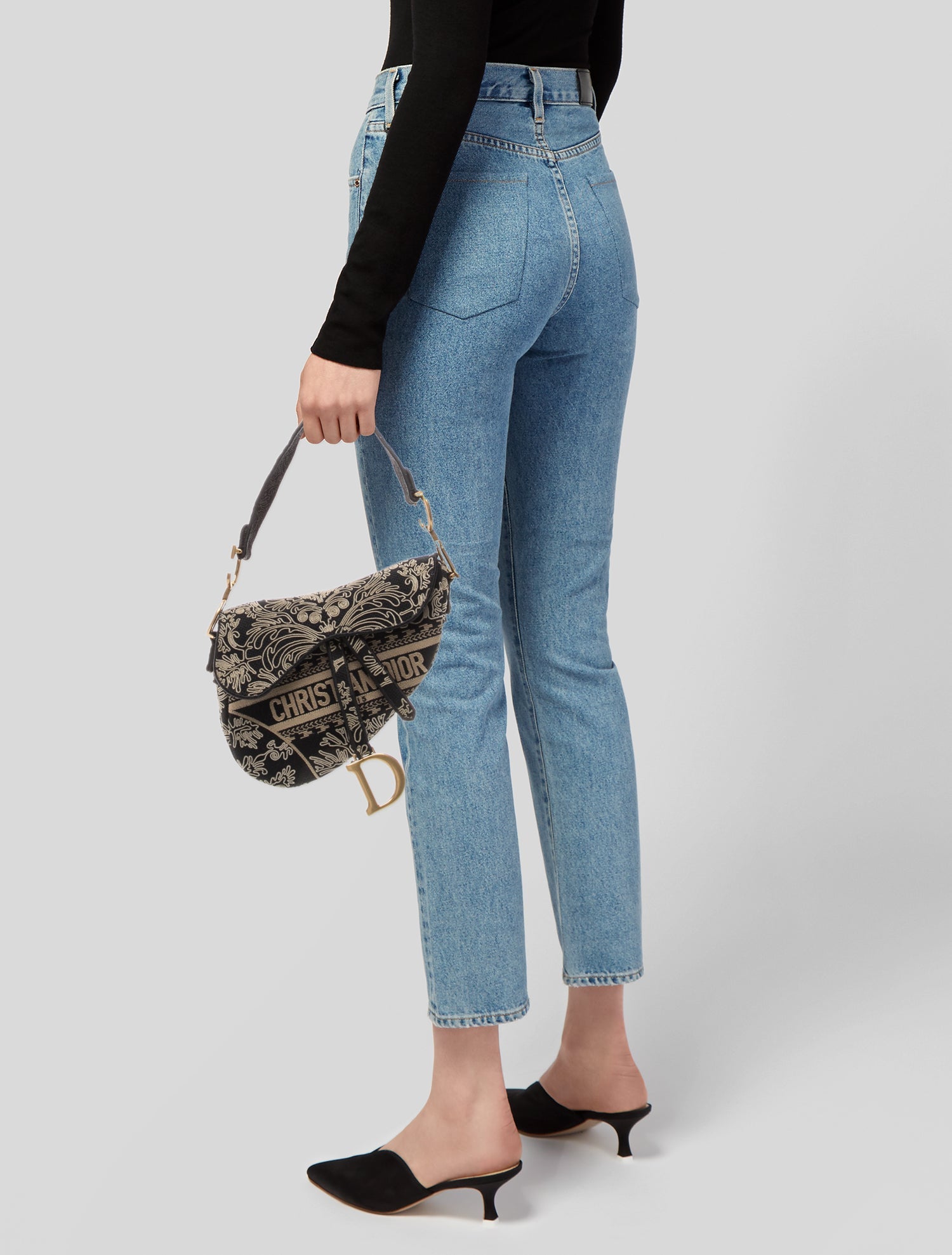 Christian Dior Oblique Jacquard Saddle Medium