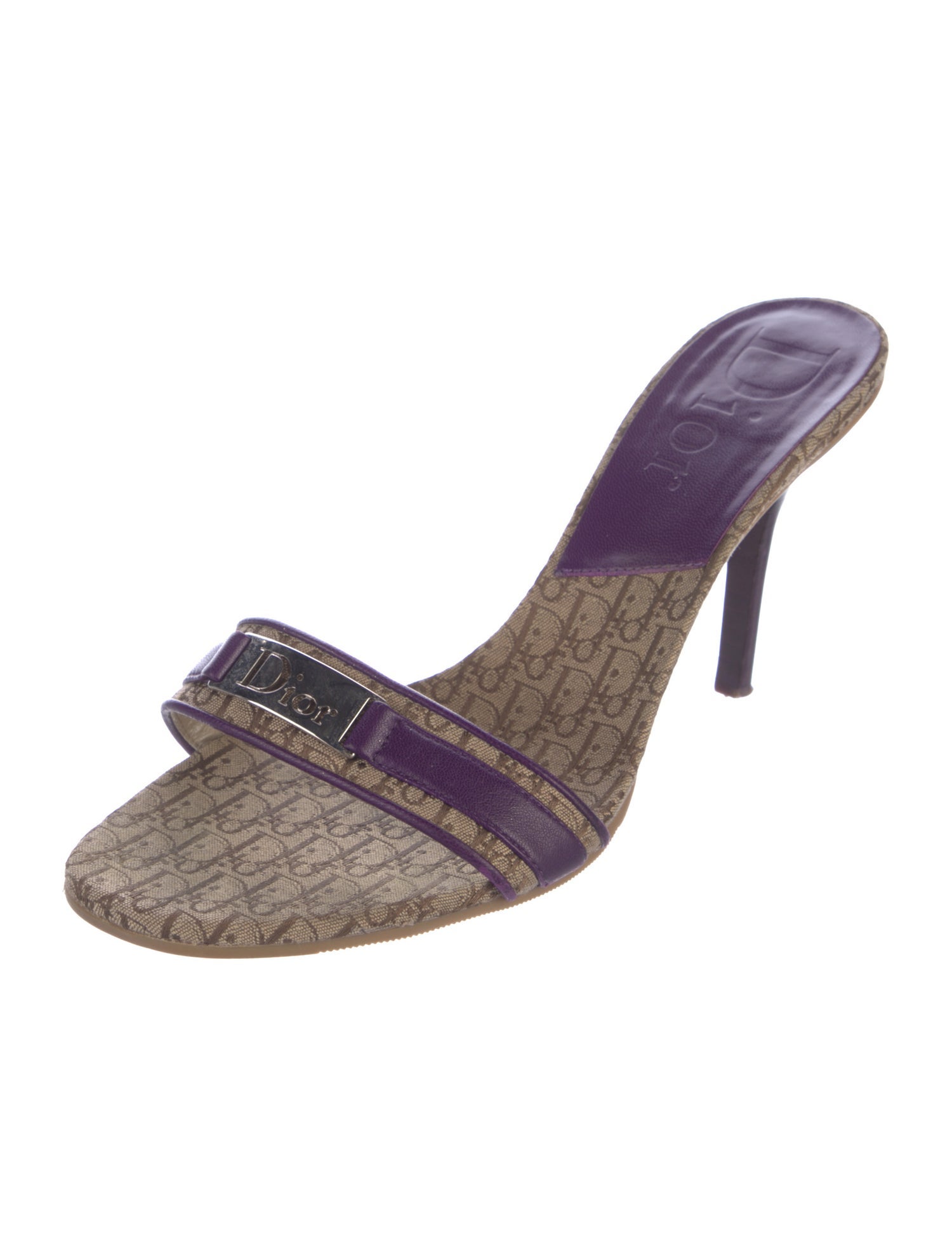 Christian Dior Diorissimo Pattern Canvas Slides